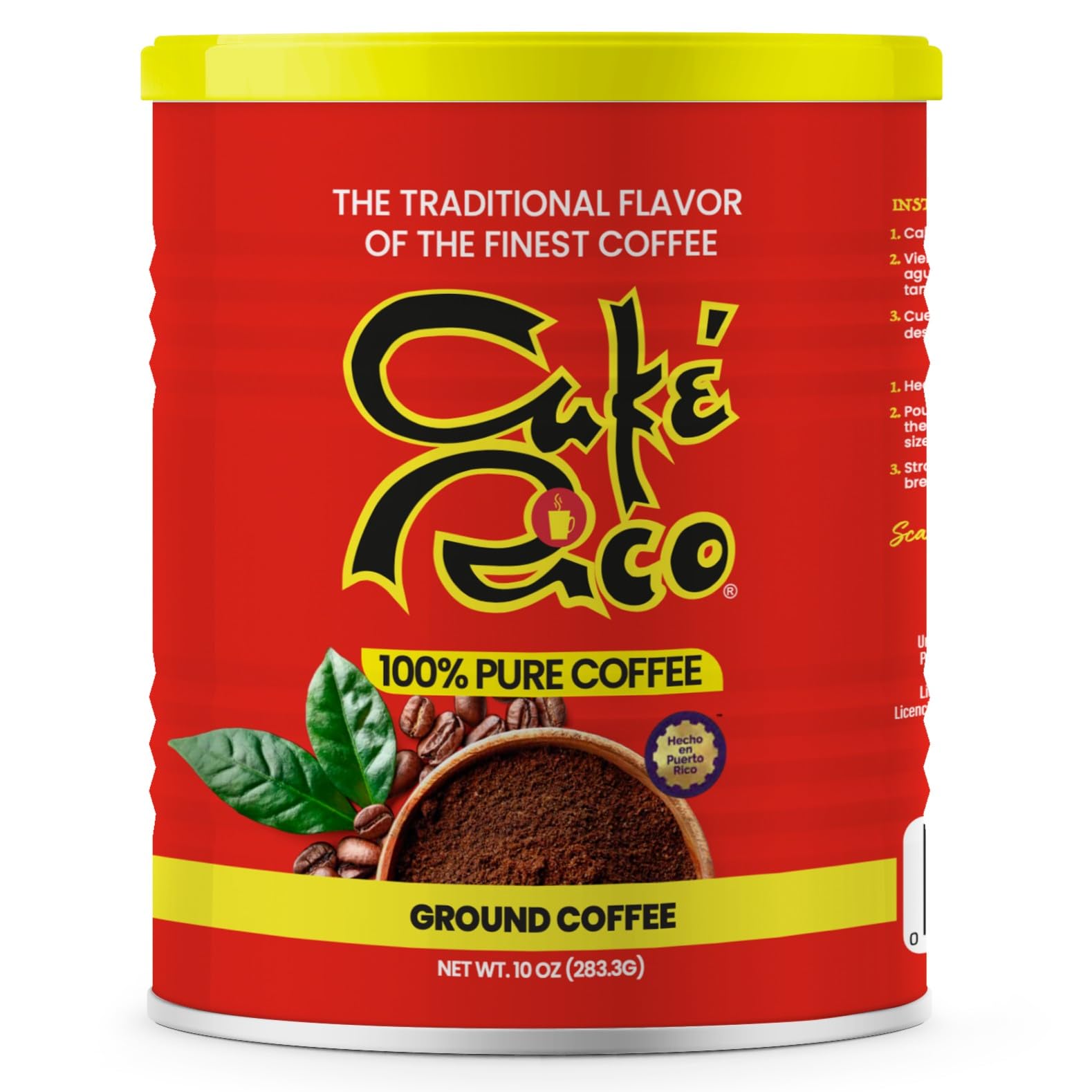 Amazon.com : Cafe Rico Ground Coffee, Medium-Dark Roast, 10 oz Can