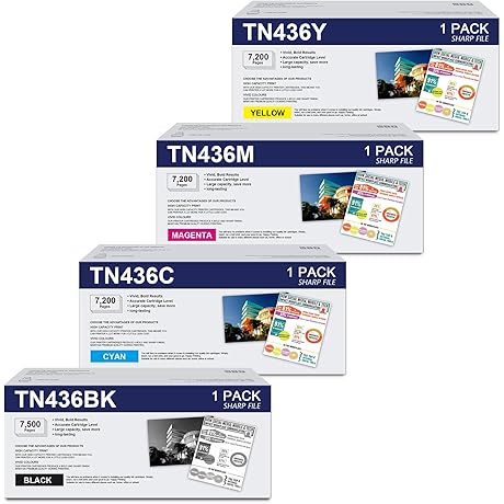 TN436BK Super High-Yield Toner Cartridge