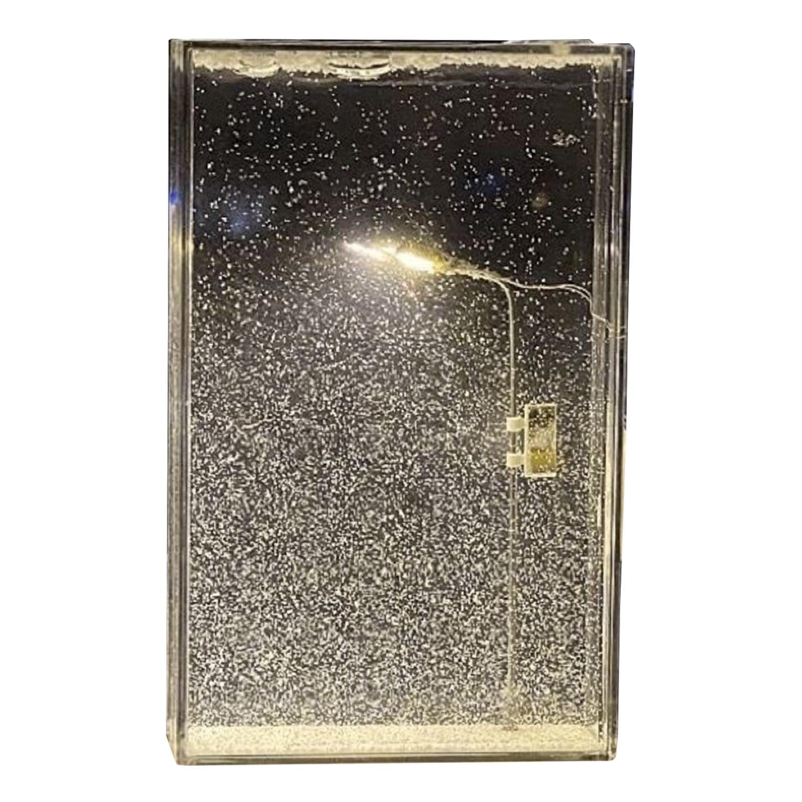 Christmas Night Lamp, Snowy Night Lights, Christmas Decor, Snow Scene Night Light, Street Lamp Craft Kit, Arts and Crafts Snowy Lamp, 6.1x3.54x1.18 Inches Perfect for Bedroom and Desktop Decoration