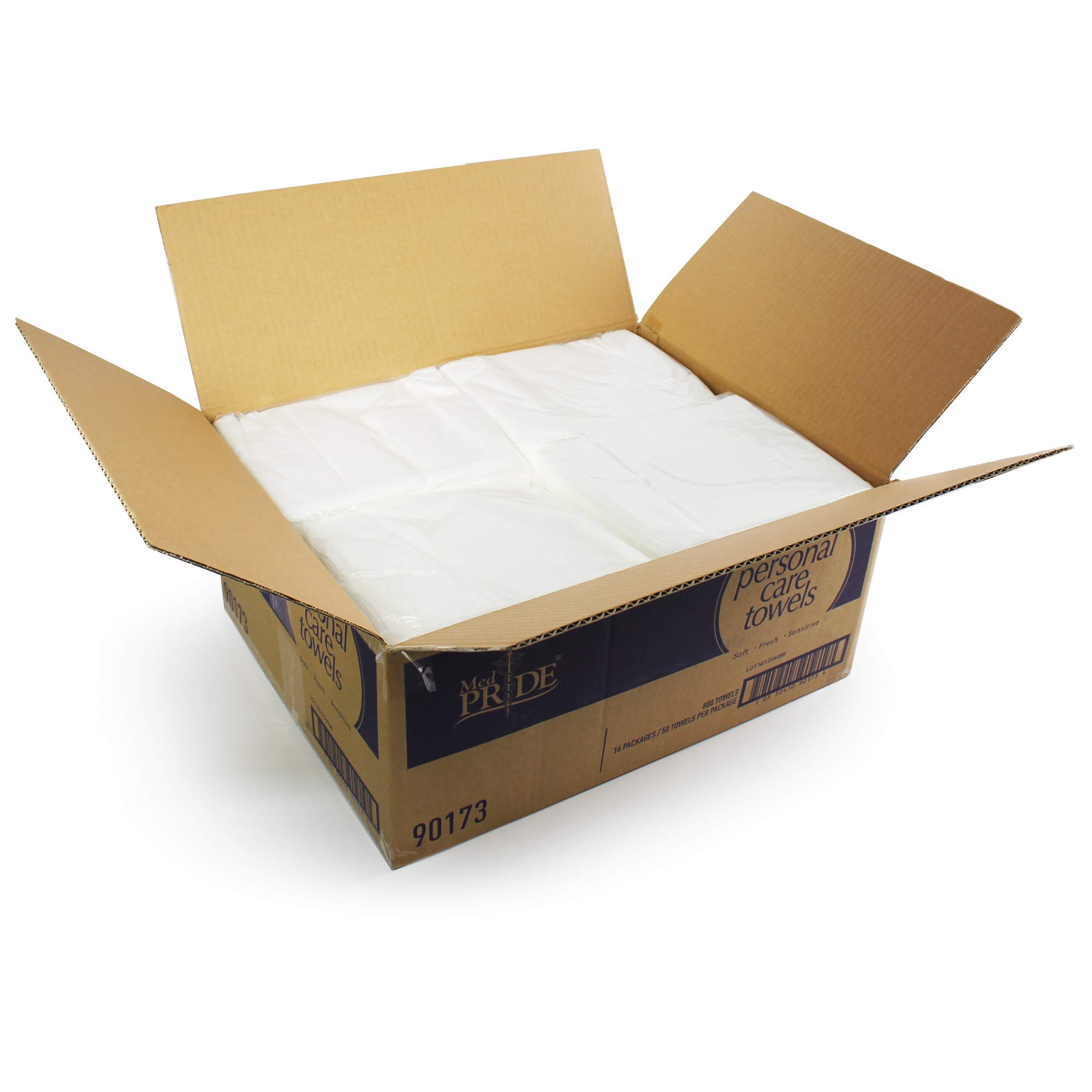 Medpride Disposable Dry Washcloths 800count, 8” by 13” Half Fold