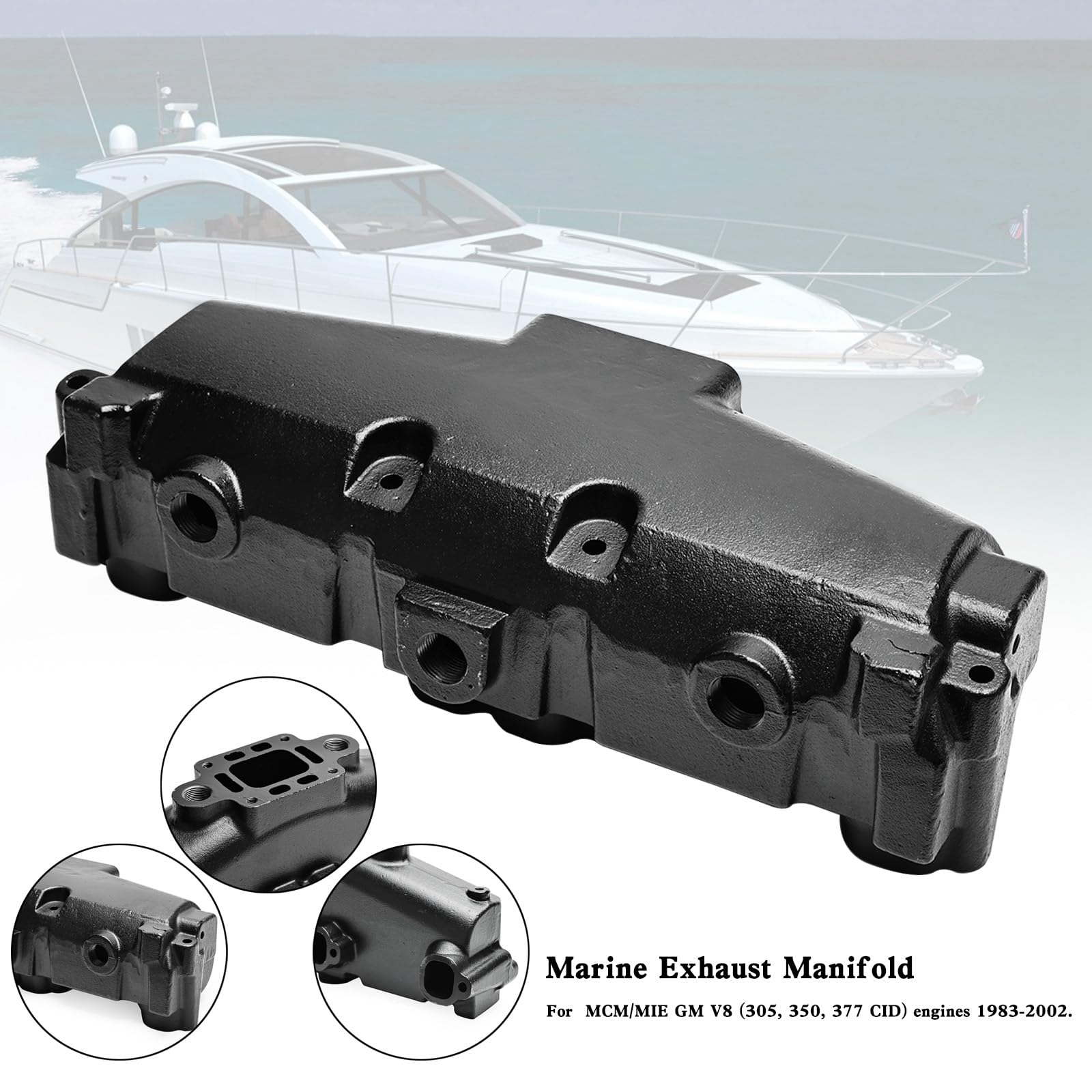 Topteng Marine Exhaust Manifold 18-1953-2 87114 860246 1819532, 9-40507 passend für MCM/MIE GM V8