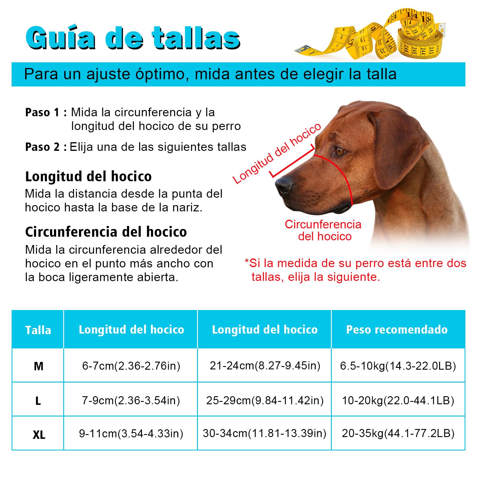 Ownpets Bozal Perro Grande, Bozal de Cesta, Permite Jadear y Beber, con Cubierta Móvil para Evitar Morder, Masticar y Lamer, Ajustable, Bozal de Malla de Aire para Perros Agresivos Grande, XL