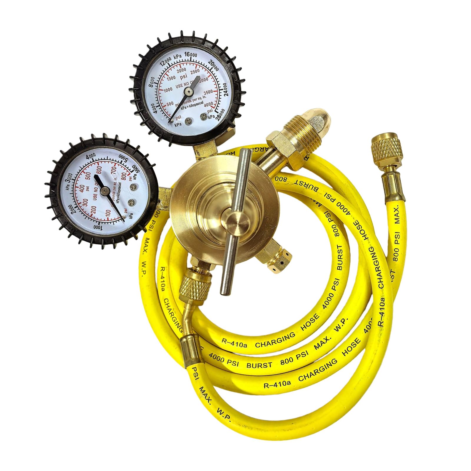 Copper Gauge Pressure Reducer Featuring Inflation Hose with Flexible Hose Engineered for Long Lastingly Copper Gauge Pressure Reducer