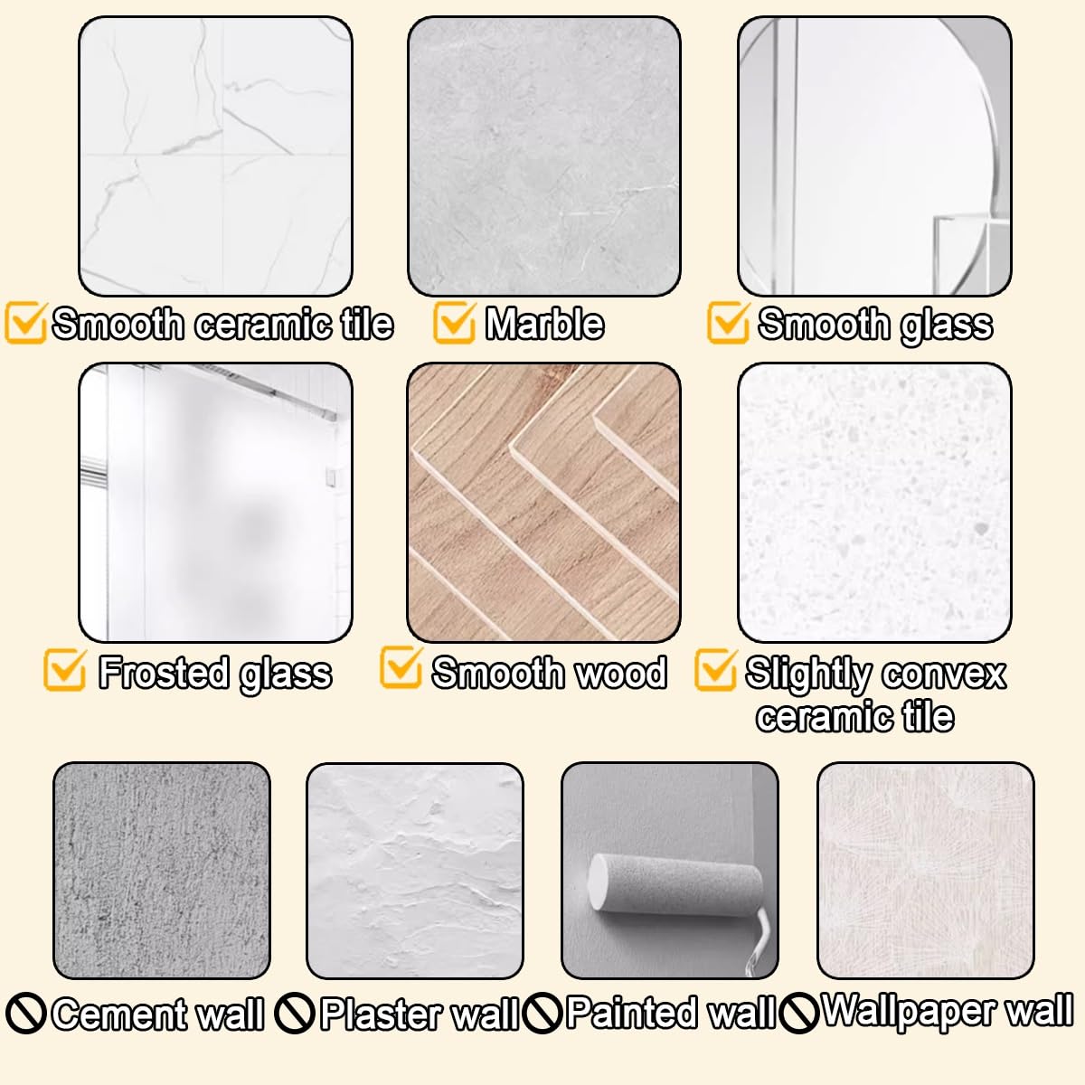 Binario autoadesivo senza fori per soffitto/parete, 50 cm 500 cm, bianco, include clip Hoo, ideale per camper/bagno liscio (460 cm)