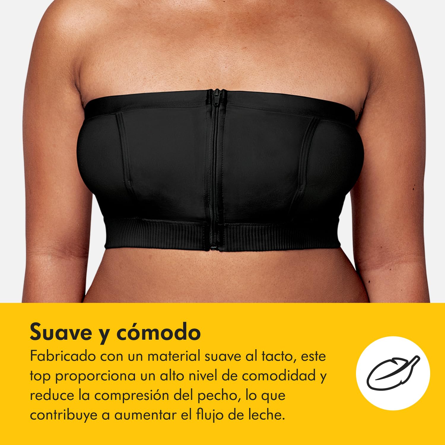Medela Top de extracción de Leche Hands-Free, Sujetador de extracción de Leche fácil de Usar, con tecnología Adaptative Strech para un Ajuste cómodo y un Flujo de Leche Adecuado
