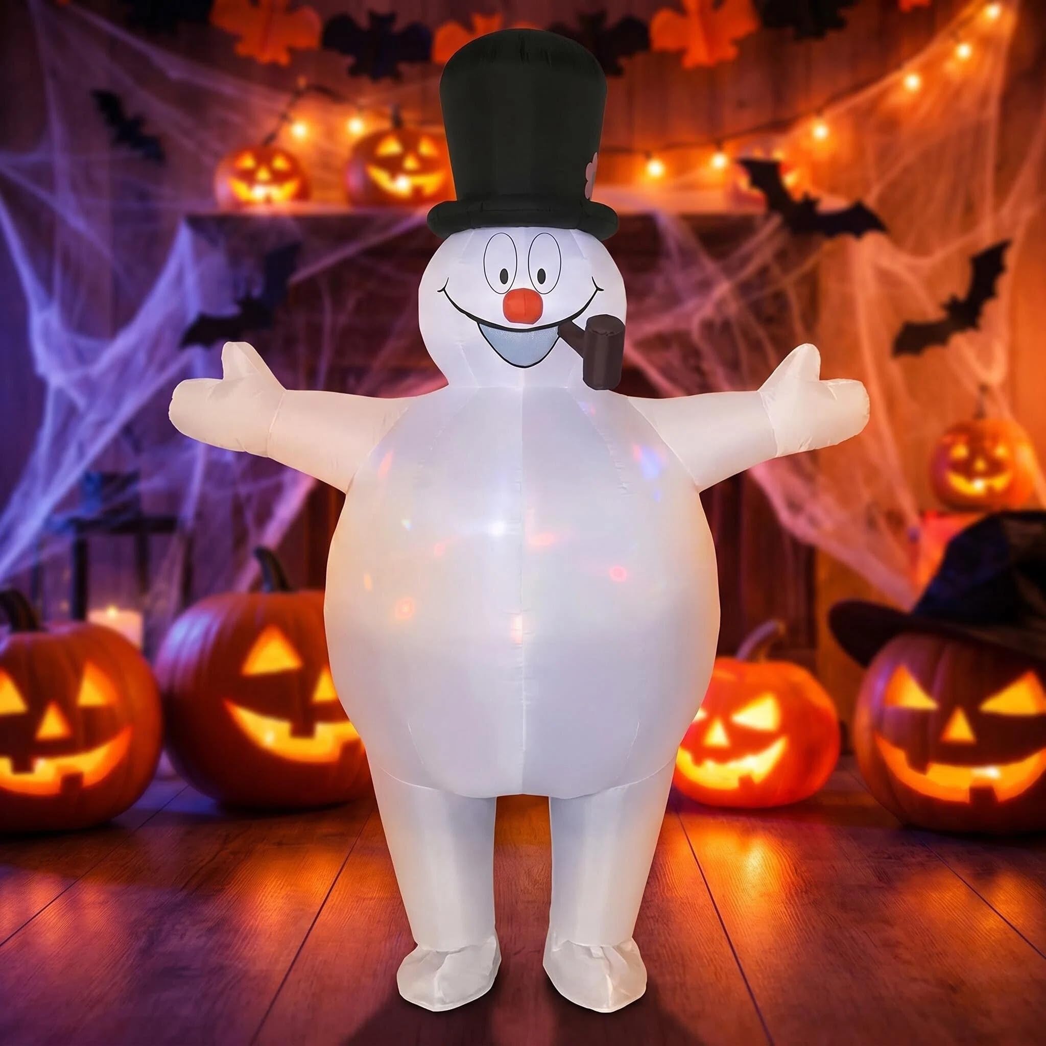 Nadmuchiwany kostium bałwana, uniseks dla dorosłych, jeden rozmiar, świąteczny strój na imprezę halloweenową
