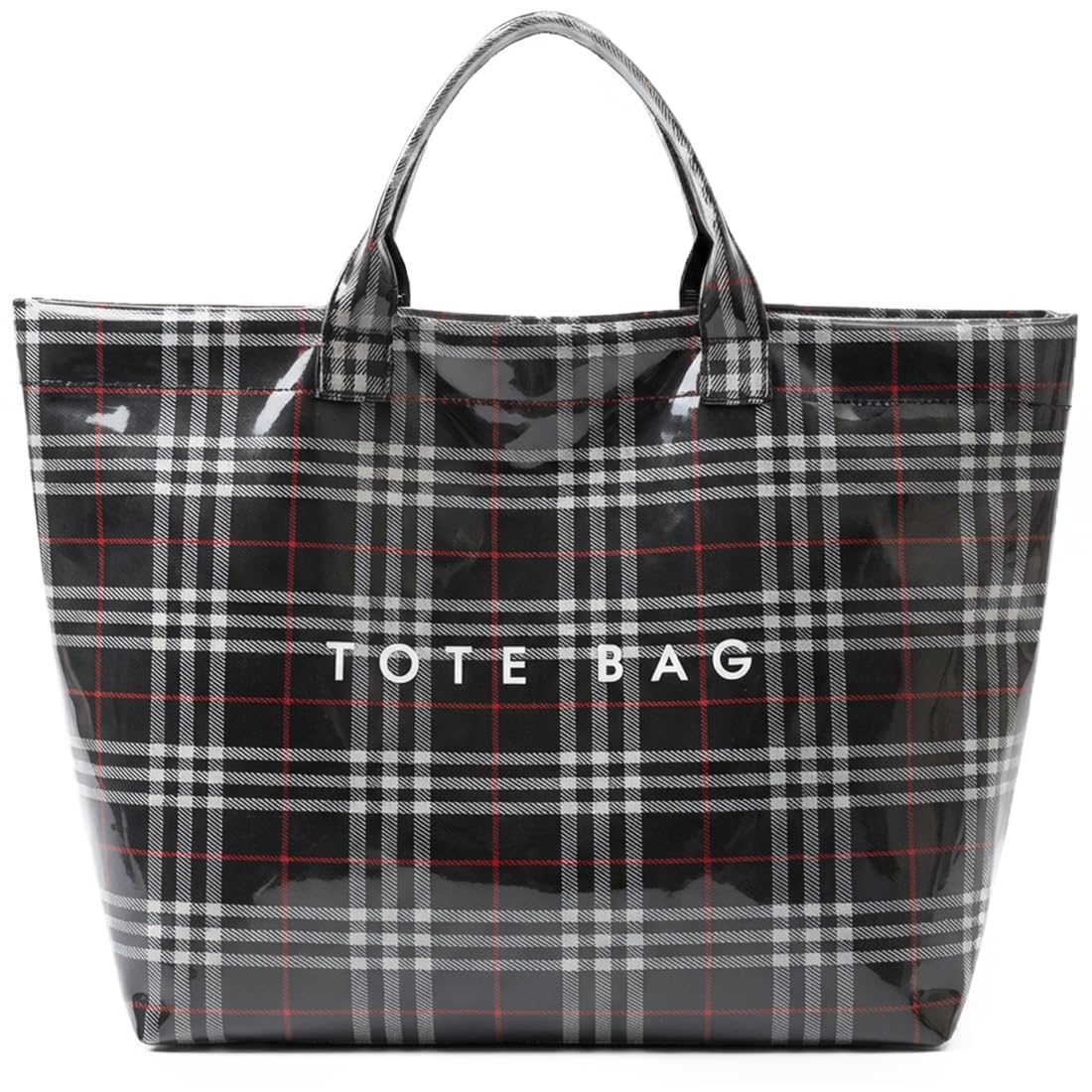 PVC Tote Bag for Women Large Tote Purse Kraft Paper Letter Print Hobo Handbags for Work Beach Shopping Travel
