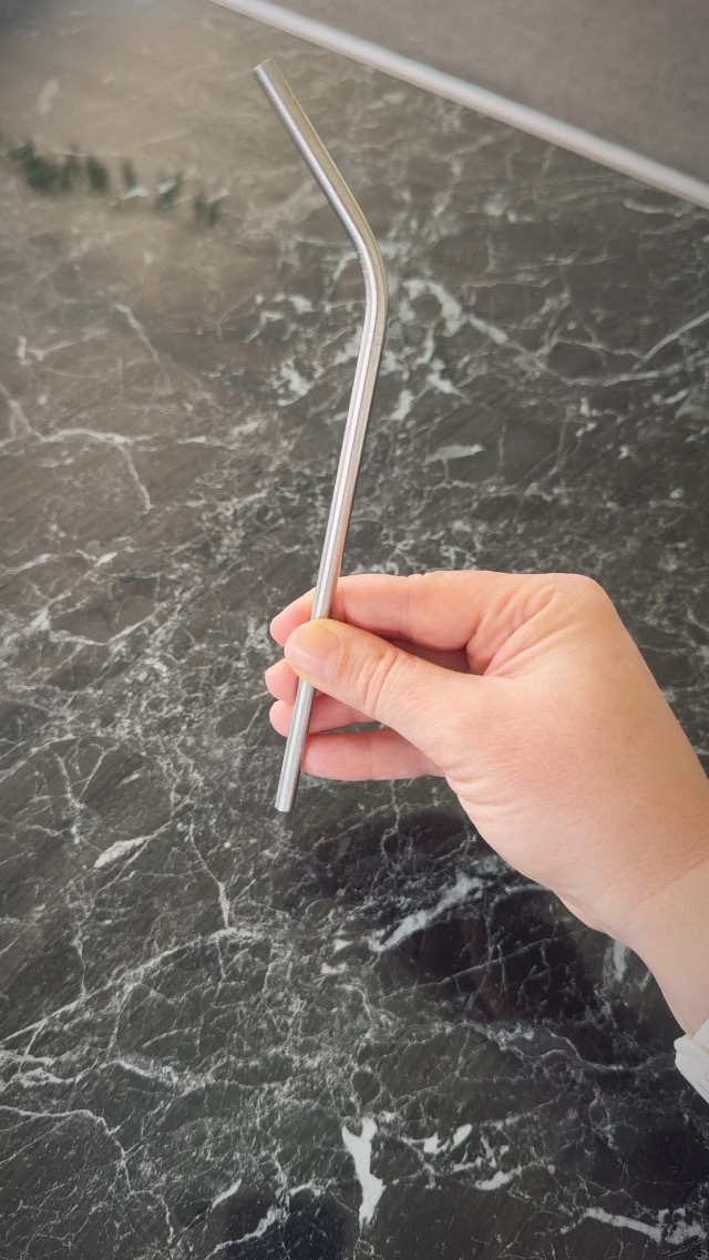 My experience with the bent stainless steel straws 