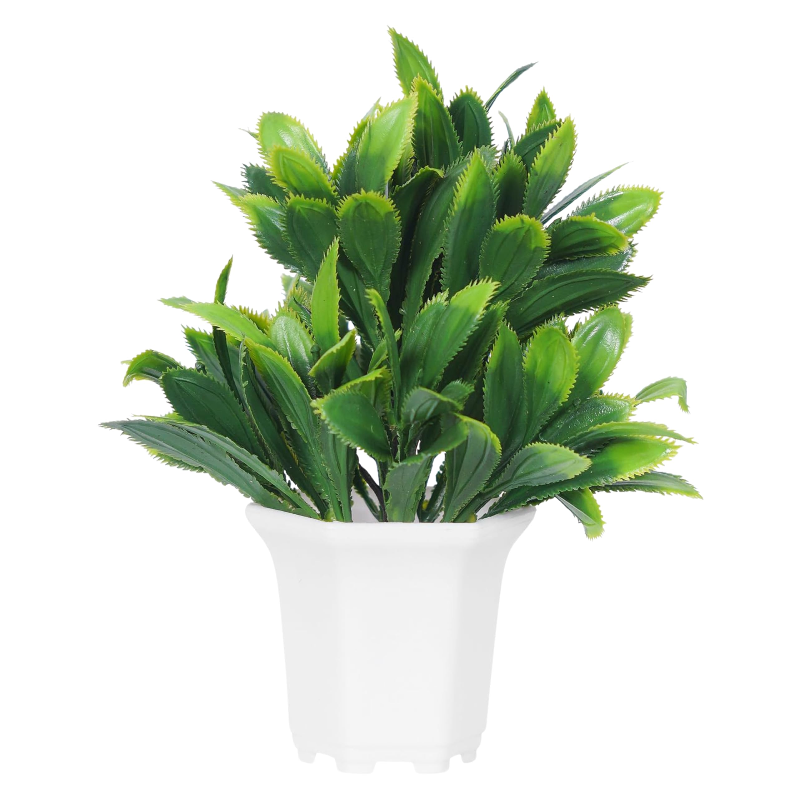 Dekorly Wild Artificial Flower Plants With Cute Hexa Pot|Faux Flower Plant For Home Office Decor|Tabletop And Desk Decoration|Artificial Flower For Balcony Indoor Decor|Pack Of 8 (Multi-J) - Plastic 3
