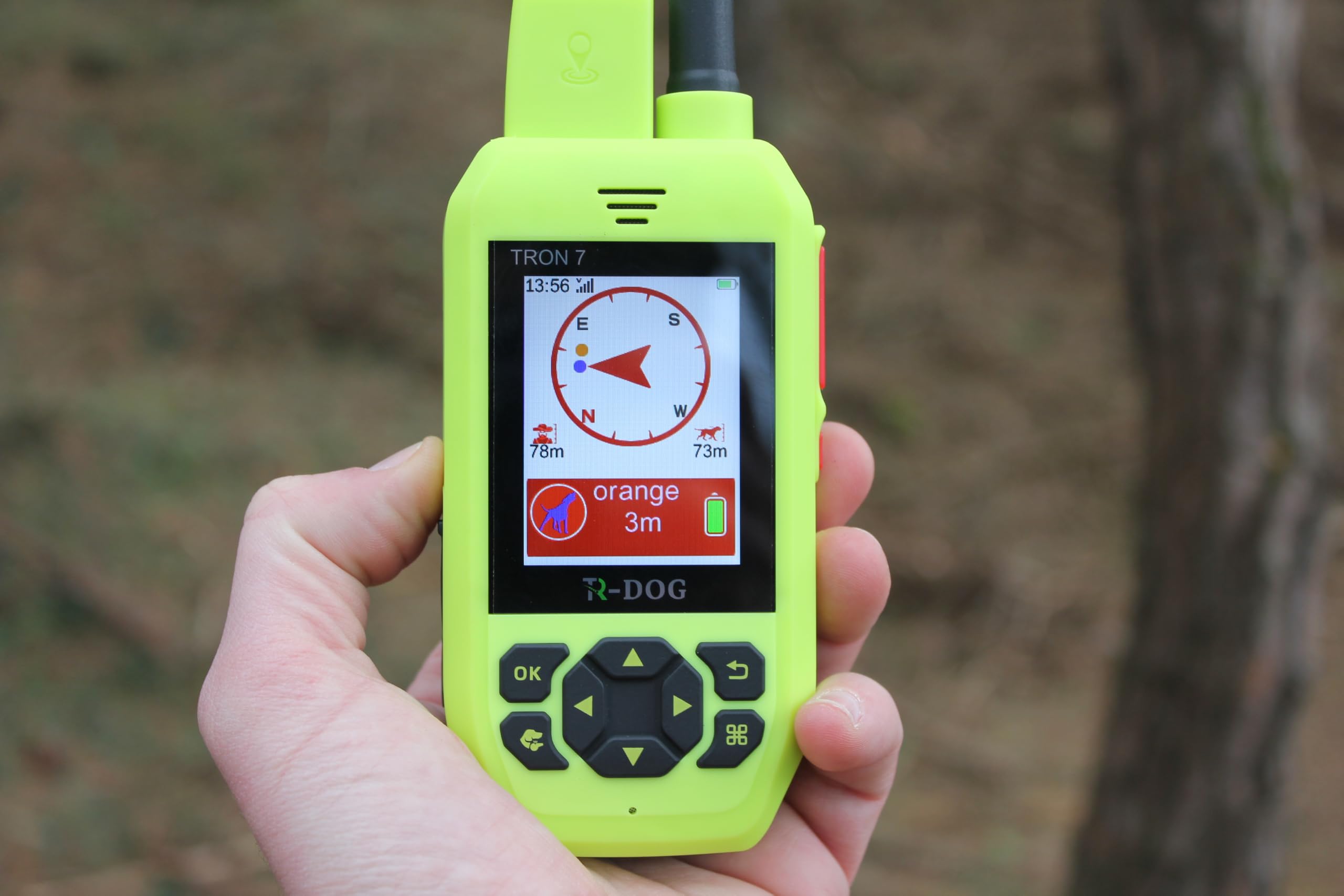 IOCUS TRON 7 Localizzatore GPS per cani da caccia, con connettività 4G e radio fino a 15 km, triplo posizionamento GPS BeiDou GLONASS, audio bidirezionale, include collare R70BEEPER, batteria 30-50
