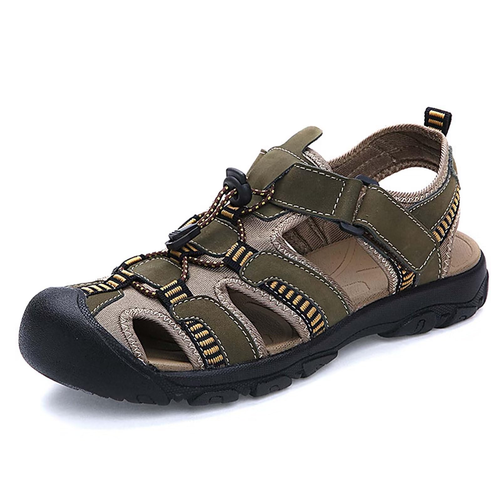 Rivccku Sandali Sportivi Estivi per Uomo Scarpe da Trekking con Punta Chiusa per Sport all'aria Aperta Uomo per la Piscina Estiva Sulla Spiaggia