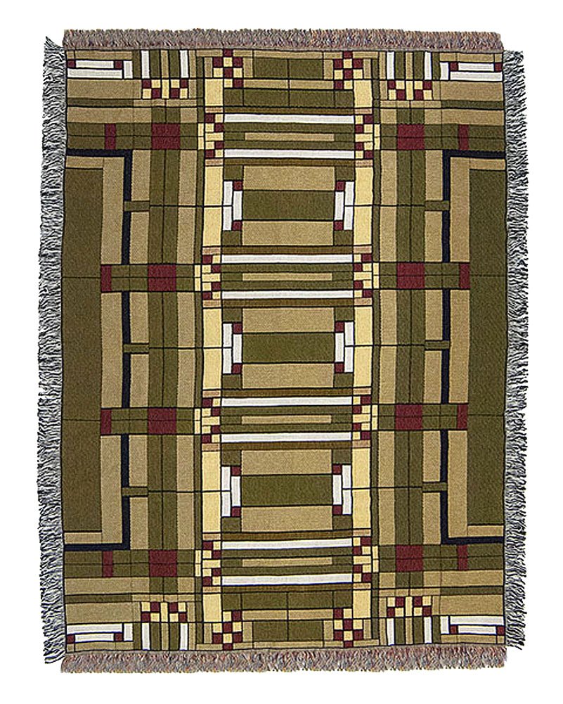 Frank Lloyd Wright Oak Park Skylight Tapestry Throw Blanket