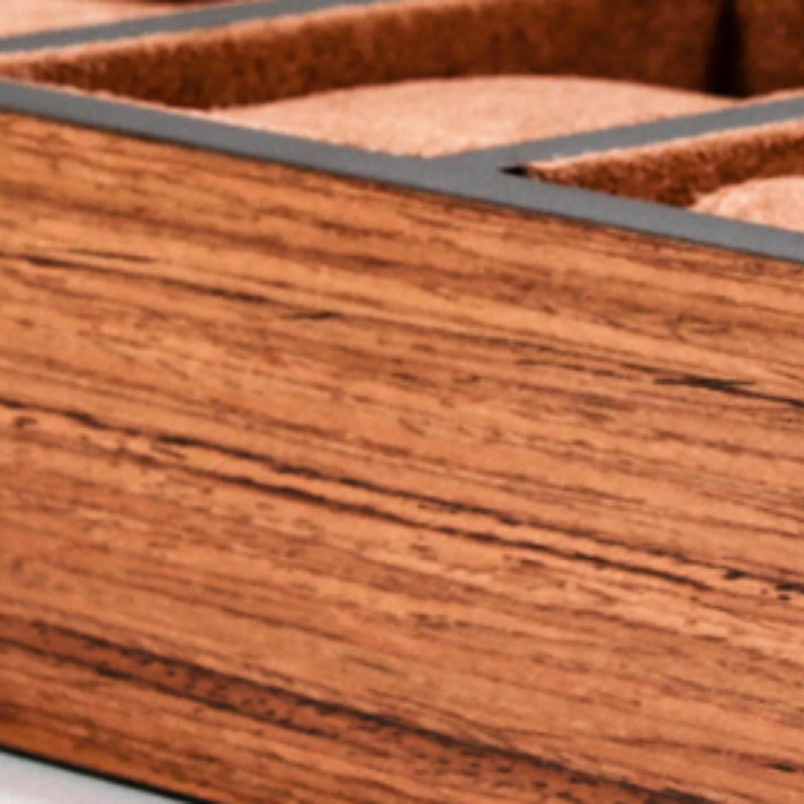 Organizador Relojes con 30 Compartimentos con Cojines Suaves y Estructura Piezas en Mostrador