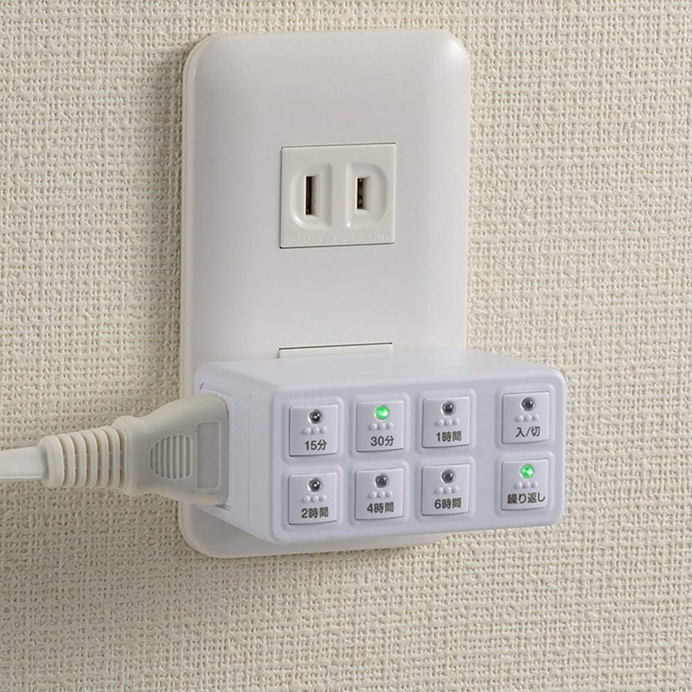 デジタル プログラム タイマー コンセントタイマー タイマー付コンセント ワットチェッカー Et55d 節電グッズ オンオフタイマー 発売モデル