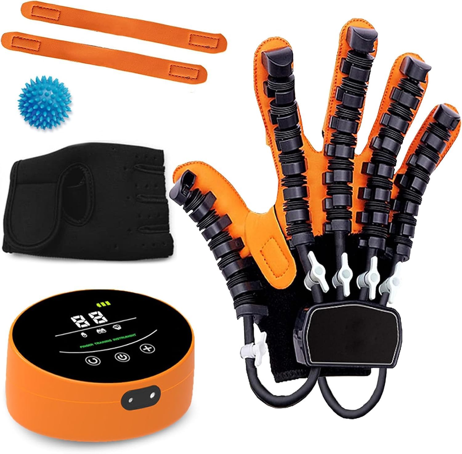 Guantes De Robot De Rehabilitación Equipo De Recuperación De Entrenamiento De Rehabilitación De Dedos por Accidente Cerebrovascular con 3 Modos De Entrenamiento Y Masaje De Manos, B M