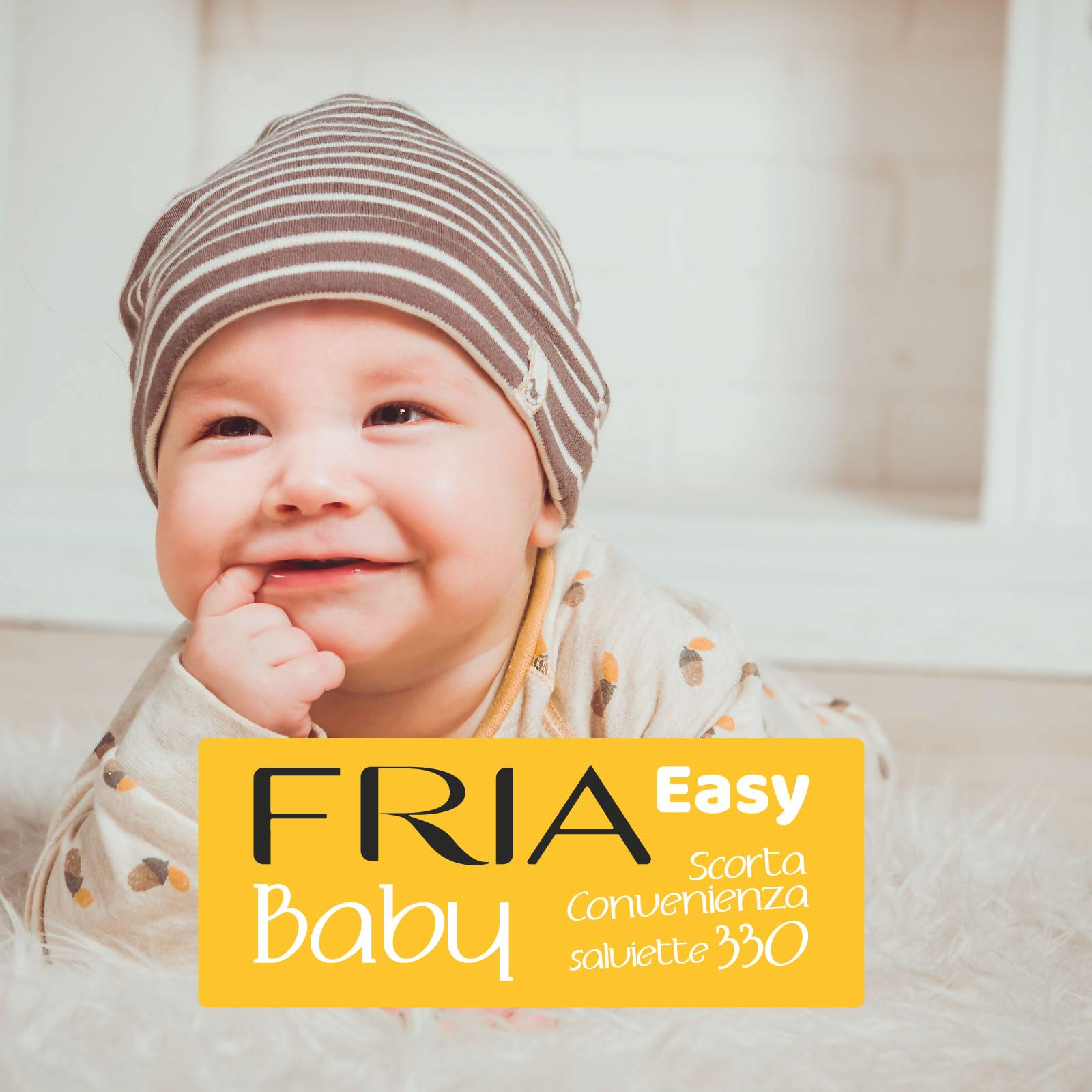 Fria Chusteczki do zmiany pieluch Easy Baby z aloesem i ekstraktem z miodu, nawilżające skórę, testowane dermatologicznie, 330 chusteczek