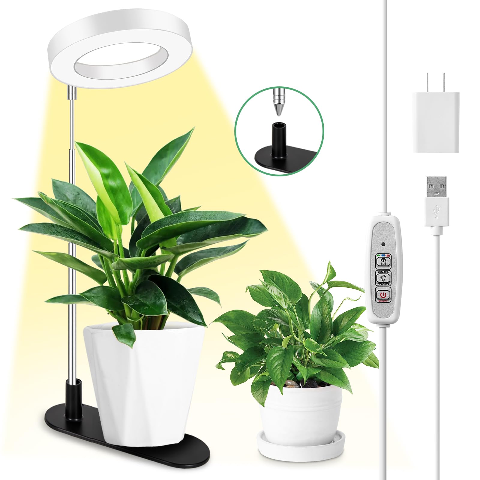 LEAF L POP CENTURY オーランドブルーム Amazon.com : LORDEM Plant Grow Light, Full Spectrum Halo Desk