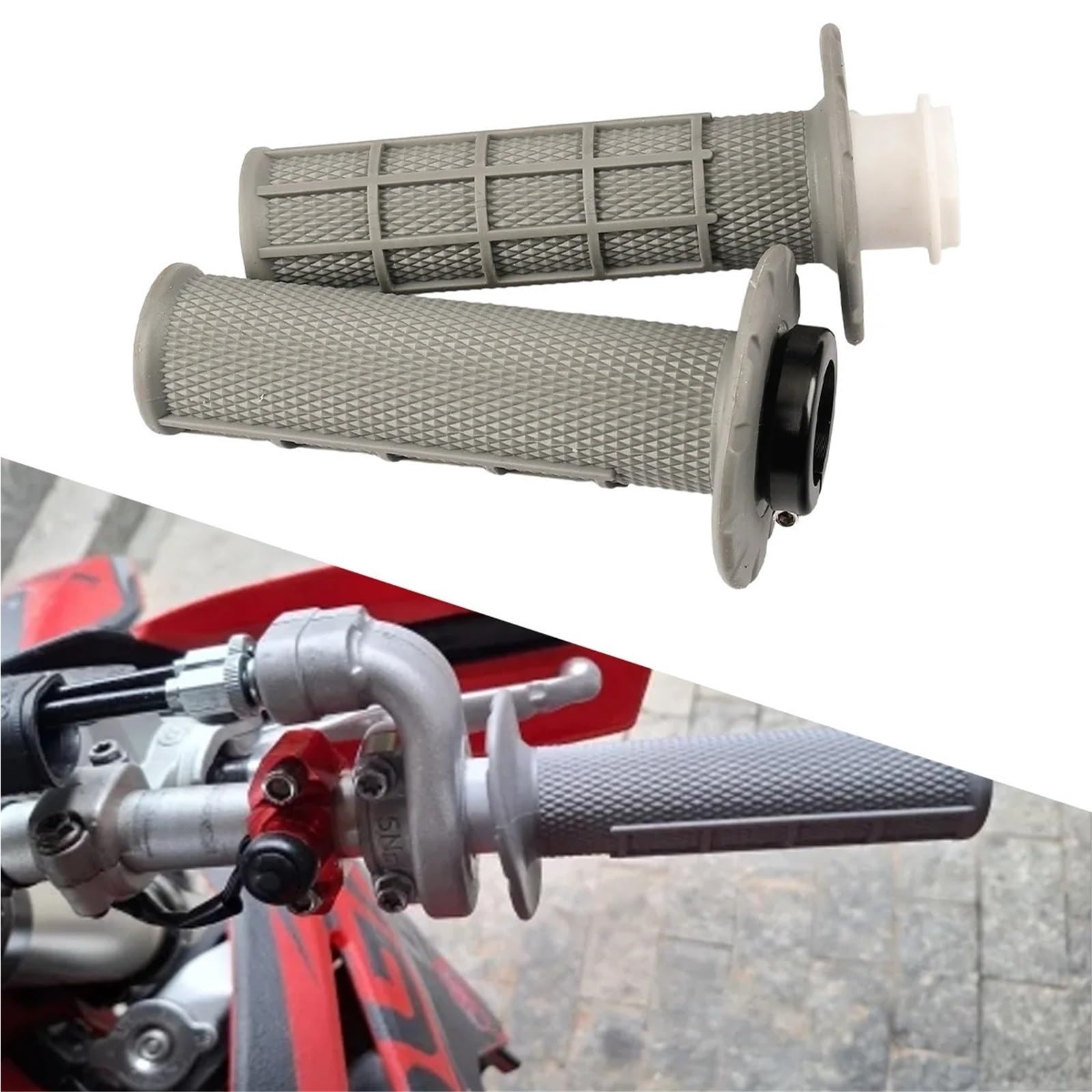 Uchwyty motocyklowe Do H&USQVARNA TC125 | 250 300 2014-2016 chwyty motocyklowe 7/8 "22mm ściskacz Snap-on Cam Lock-on uchwyty Dirt Bike kierownica