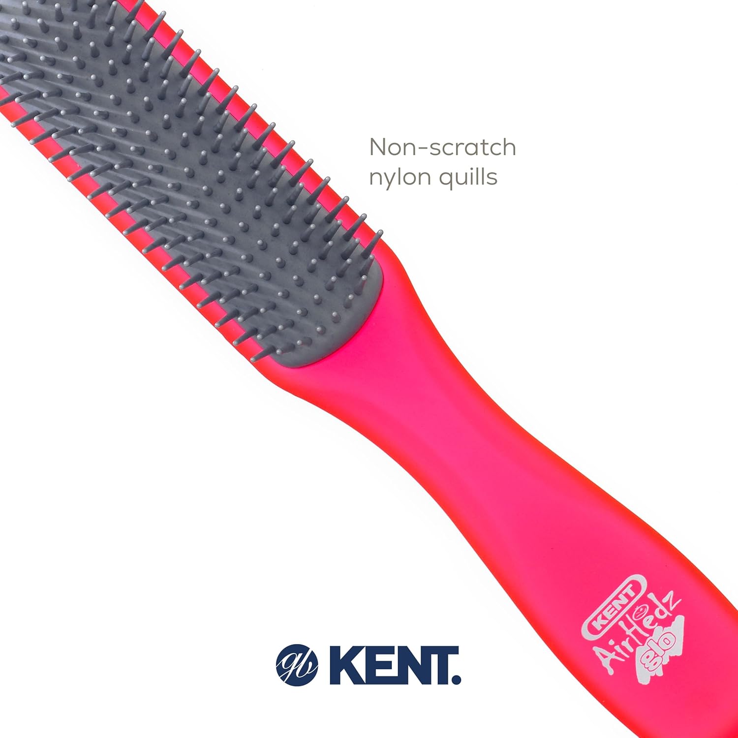 Amazon.com : Kent AHGLO02 Airhedz Glo Red Half Round Narrow Detangling Hair  Brush - 9 Row Ionic Anti Static Non Scratch Long Nylon Bristle Great for  Detangling and Smoothing Medium to Long Kent AHGLO02 Airhedz Glo レッド ハーフラウンド 狭い もつれ解消ヘアブラシ - 9列 イオン 静電気防止