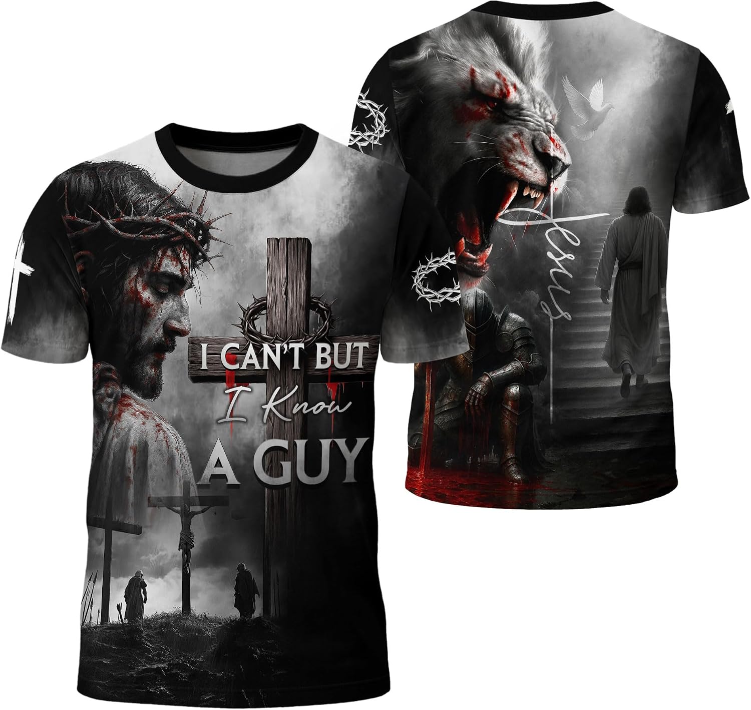 I Can't But I Know A Guy Shirt, Christian Shirts for Men, Cross Shirt, Jesus Tshirt, Faith Shirts for Men