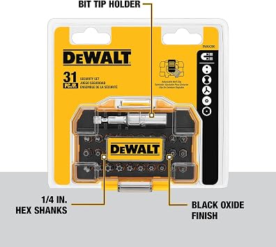 DEWALT Screwdriver Set, Security, 31-Piece (DWAX200)