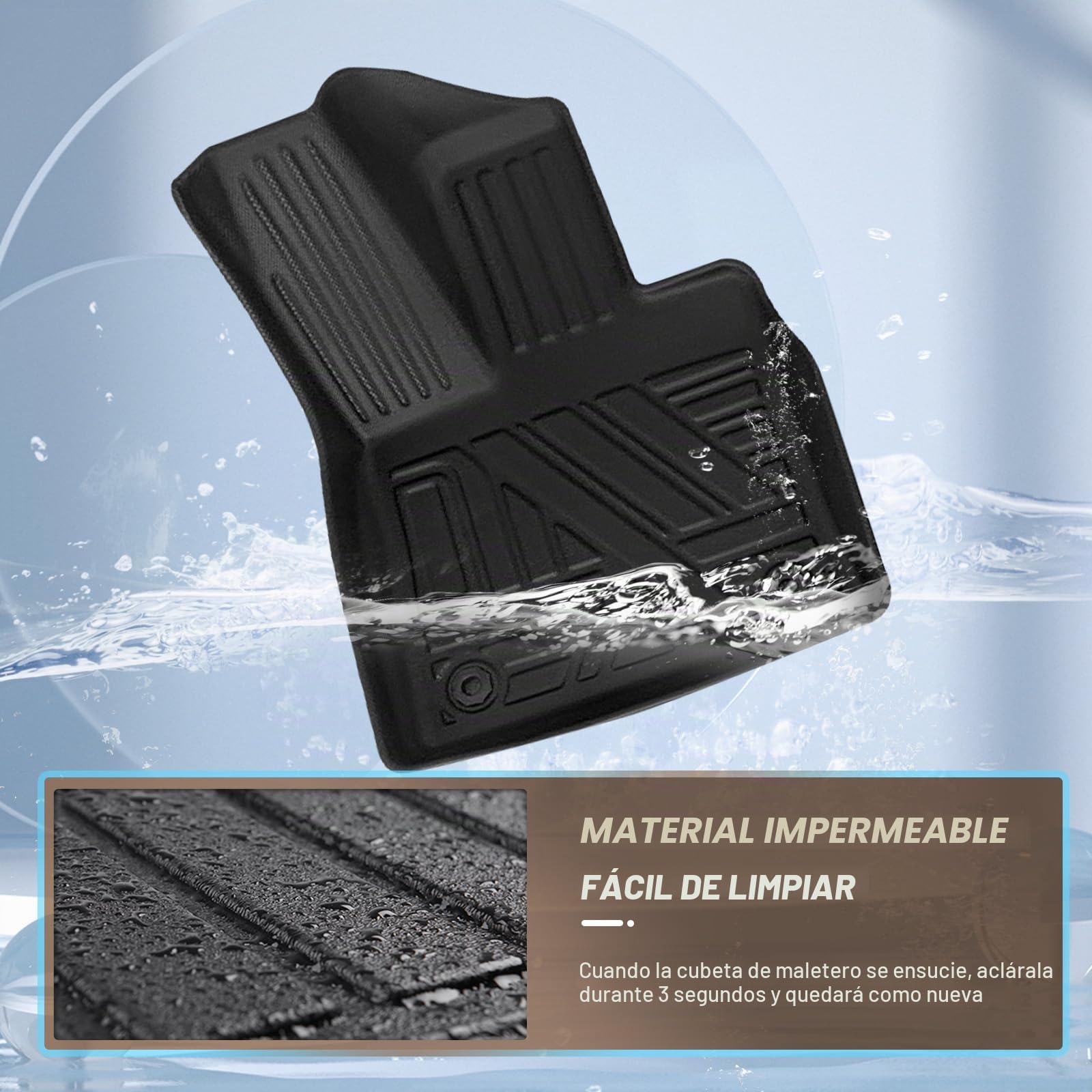 YEE Pin RAV4 2023 Alfombrillas compatibles con Toyota RAV4 2019-2024 2025 Juego Completo Duradero y Resistente al Desgaste RAV 4 Alfombrillas Impermeables y Antideslizantes
