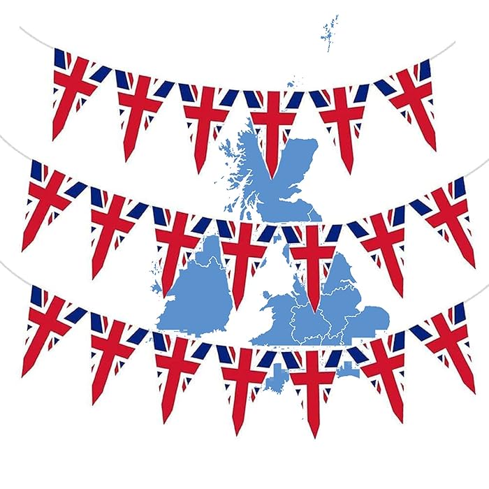 Buy Union Jack Bunting, Platinum Jubilee Decorations, Union Jack Flags