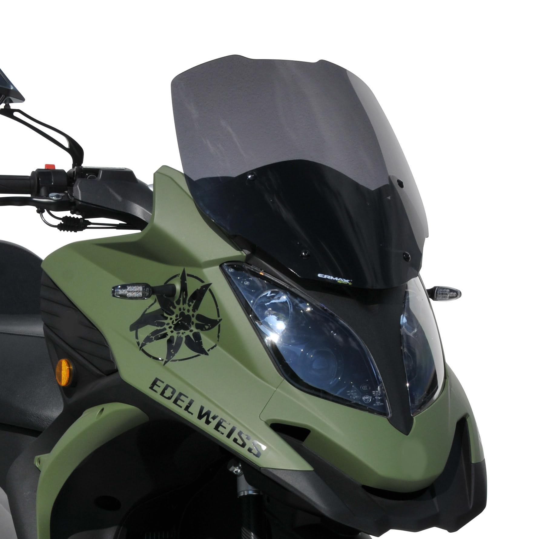 4moto Parabrezza sport (45 centimetri) compatibile con QUADRO QV3 e QV4 2018-2019 grigio prodotto da Ermax