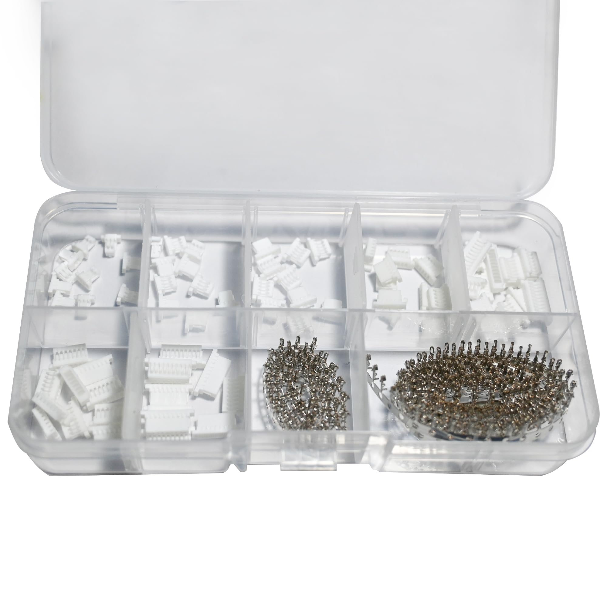 495Pcs JST SH1.0MM Connector Kit, 1.0 MM Pitch Connectors, 2/3/4/5/6/7/8/9/10 Pin Male Housing Adapter Plug Terminal