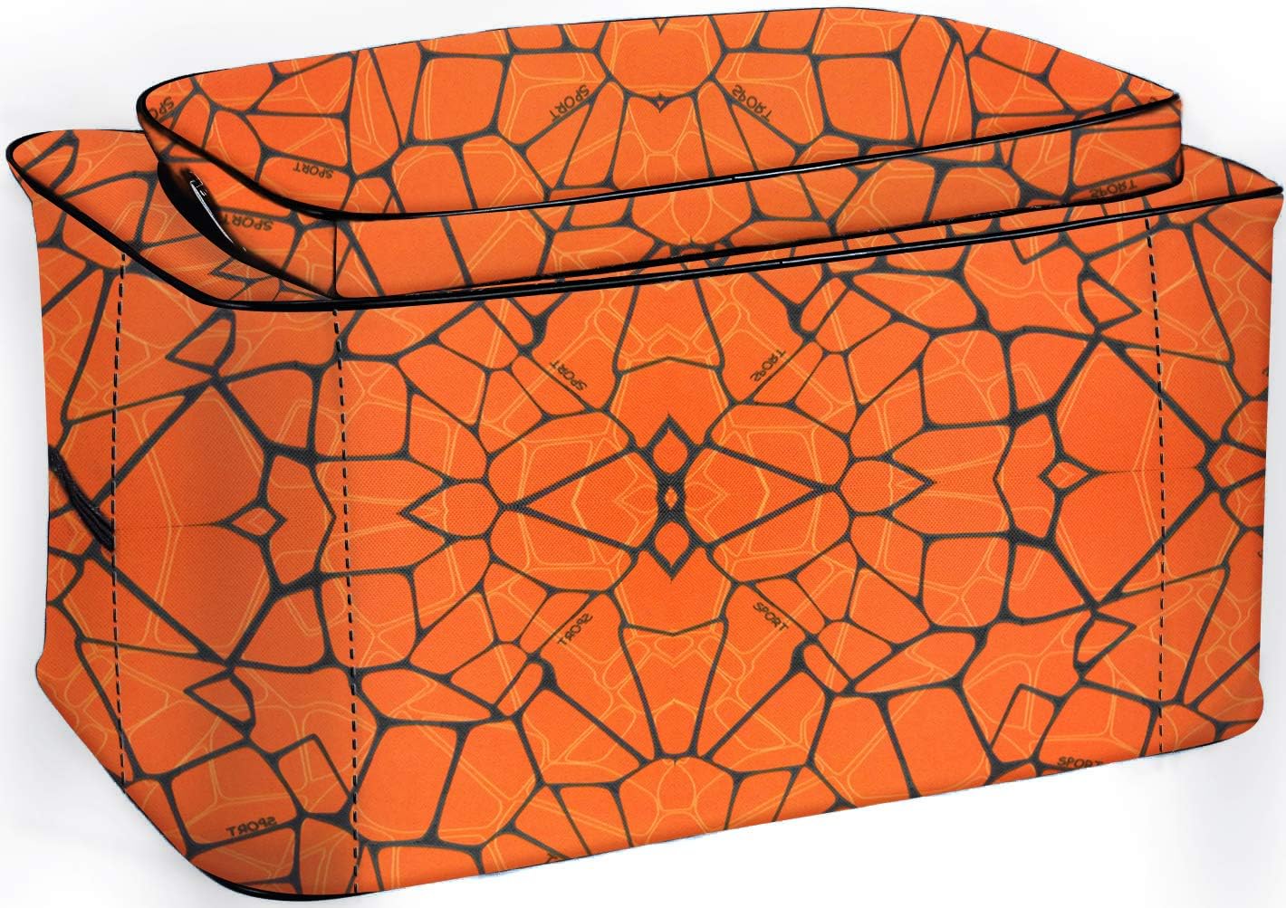 FamYun Sewing Machine Carrying Case,Universal Canvas Carry Tote Bag,Portable Padded Storage Dust Cover with Pockets for Sewing Machine (Orange