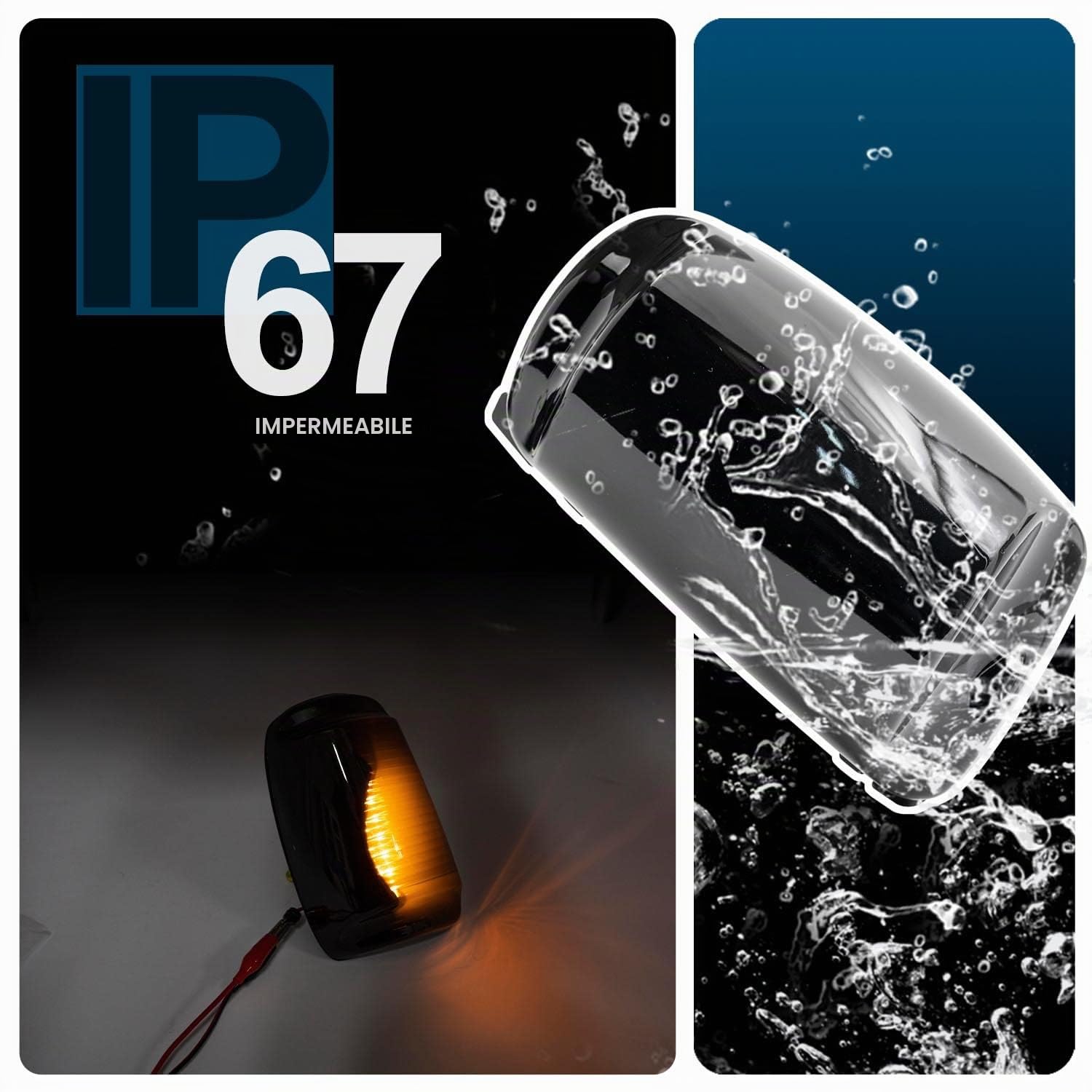 Luci a LED per specchietti laterali con indicatore di direzione per Ford Transit MK8 dal 2014 in poi, luci lampeggianti per specchietto retrovisore laterale