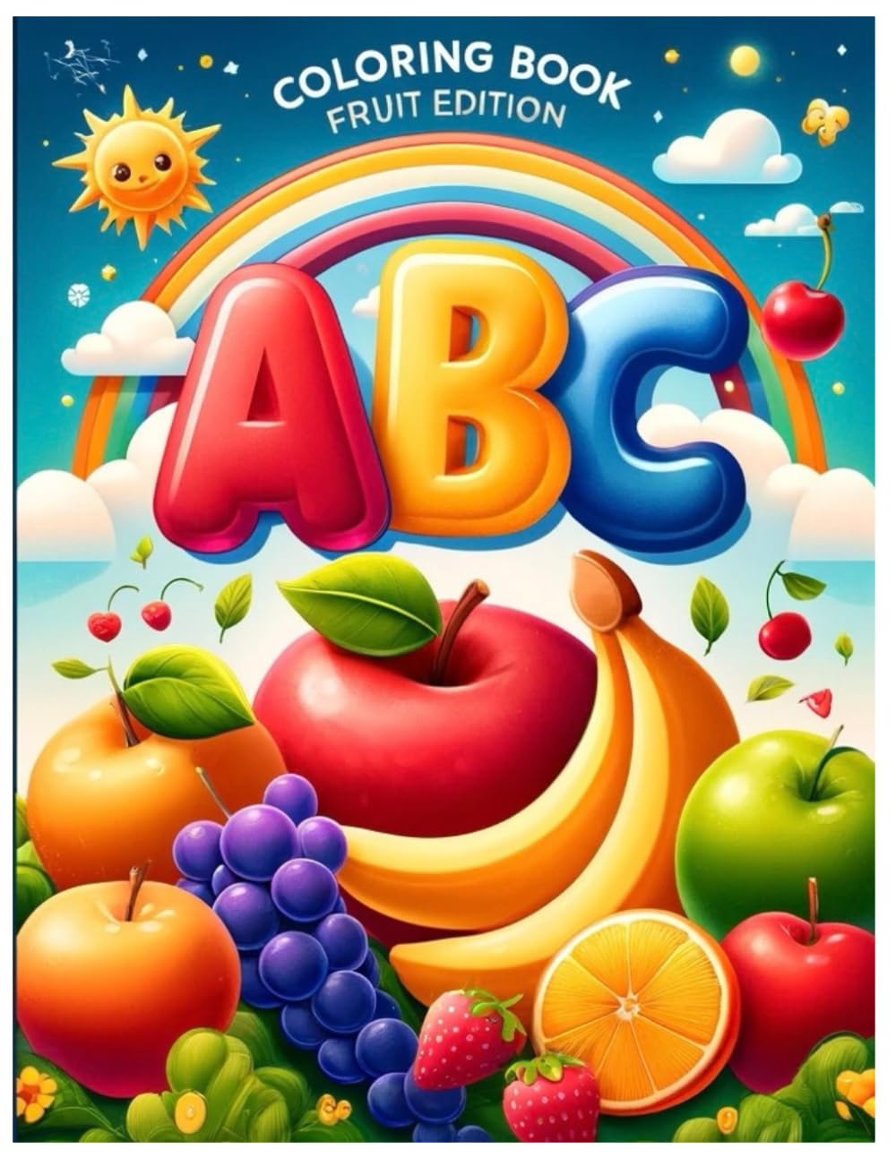 ABC Coloring Book: Fruit Edition (ABC Coloring Book Series — Learn, Color, & Grow!)
