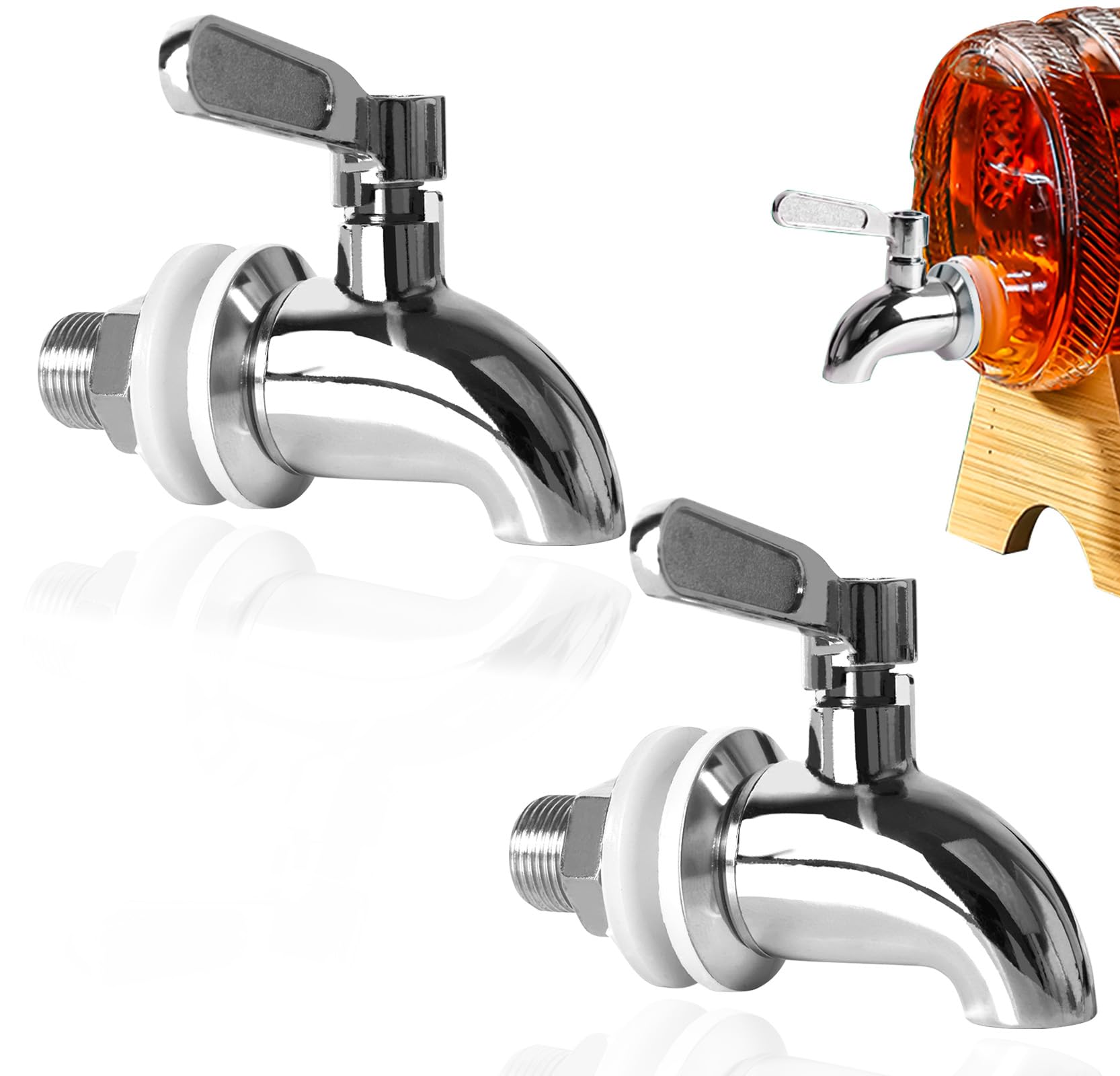 Robinet distributeur boisson pour buffet et soirées d'été en inox