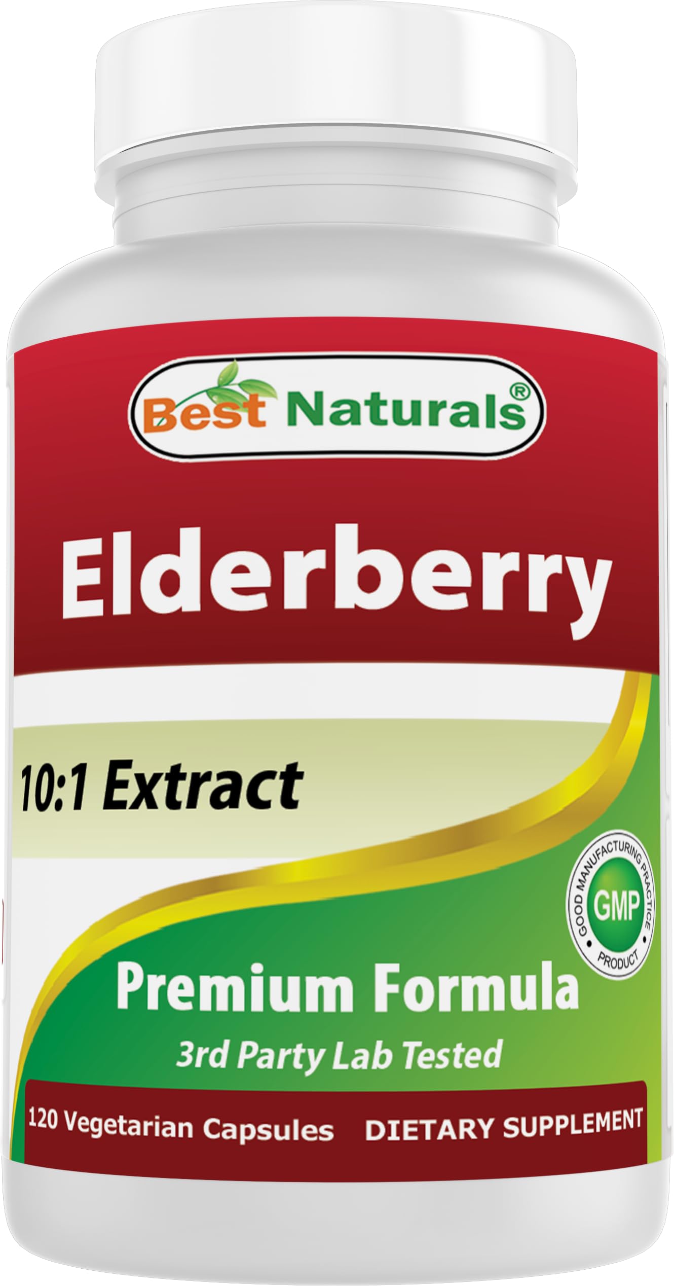 Best Naturals Elderberry Sambucus Nigra 5000mg Equivalent 120 Veg Capsules (120 Count (Pack of 1))