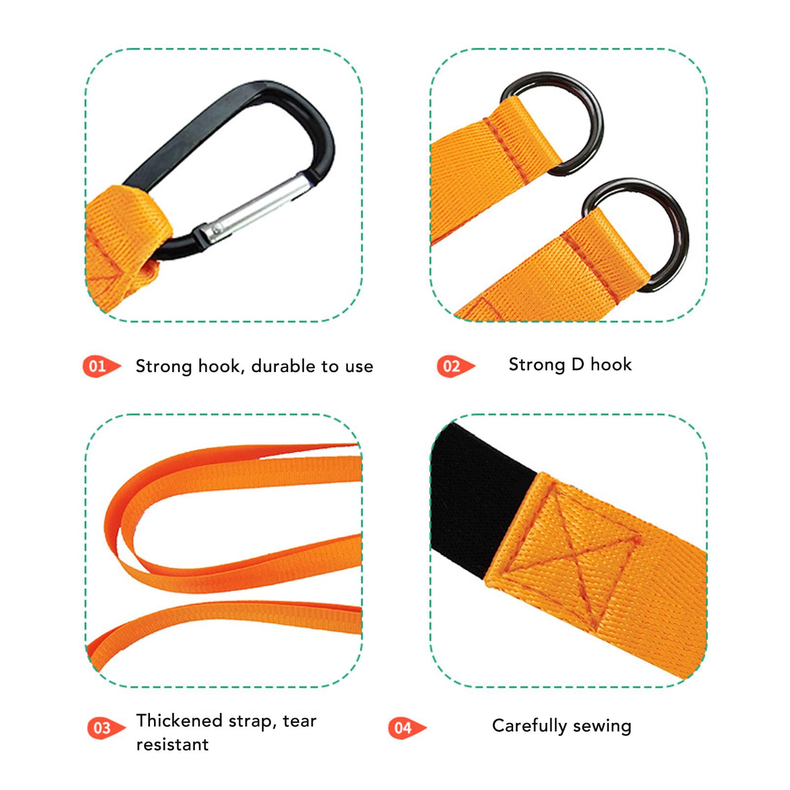 Harnais De Ski Réglable Pour Enfants – Orange, Nylon, Avec Longe 300 Cm, Entraînement Et Loisirs, Poignée De Contrôle
