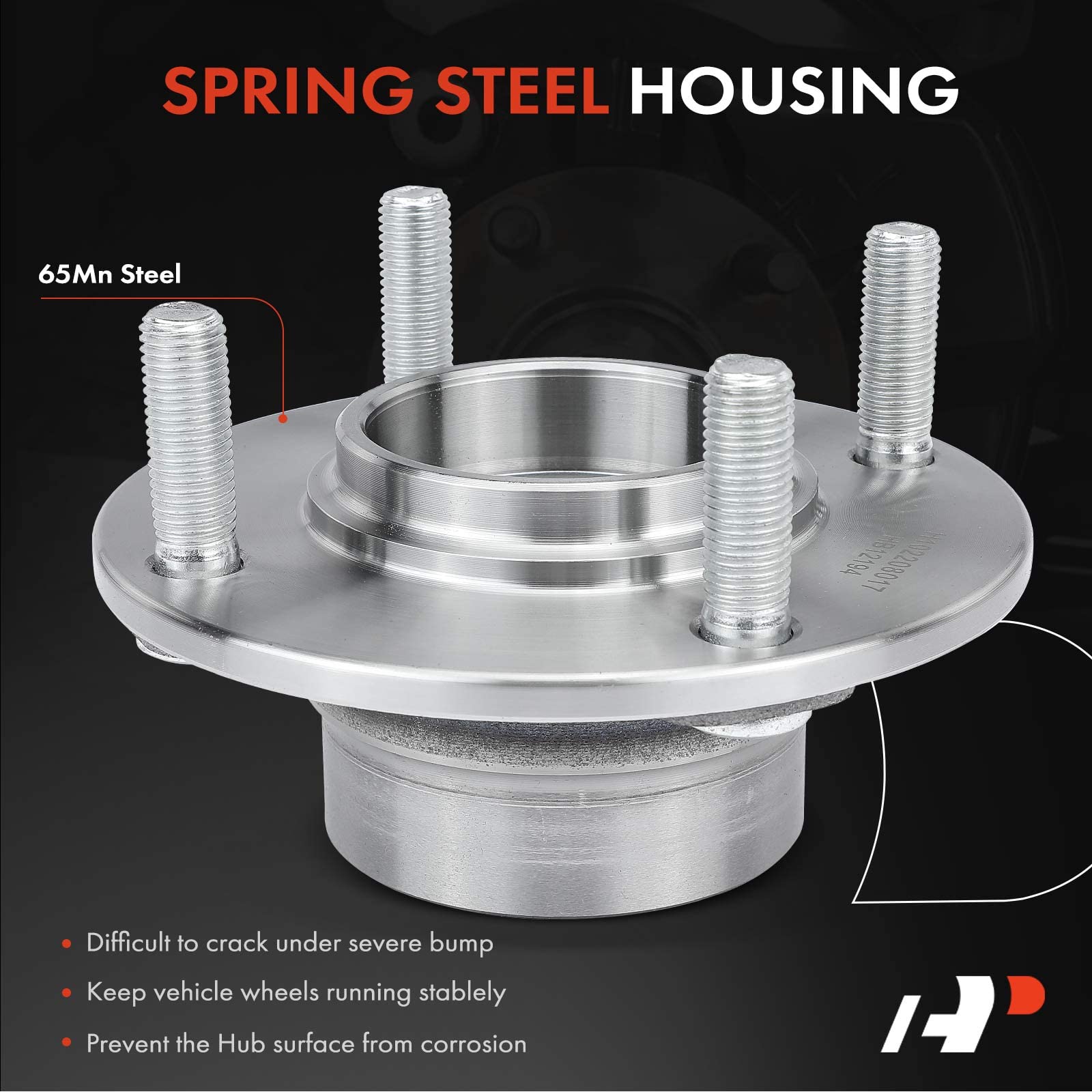 A-Premium Pair [2] Rear Wheel Bearing Hub Assembly Compatible with Hyundai Elantra 2001-2006 Kia Spectra 2005-2009 Spectra5 2005-2009 Non-ABS Model Only