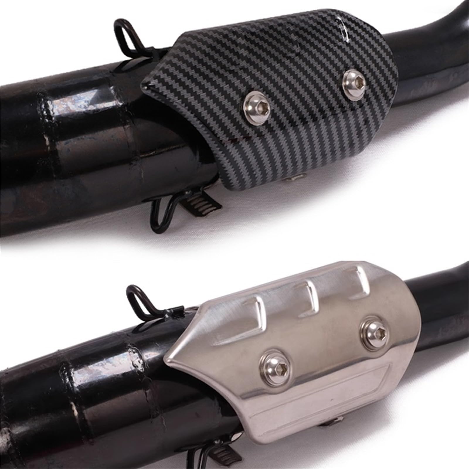 Osłona termiczna Osłona termiczna rury wydechowej motocykla, osłona z włókna węglowego, izolacja termiczna, tłumik chroniący przed oparzeniami, 3,8 mm do 4,5 mm(D)