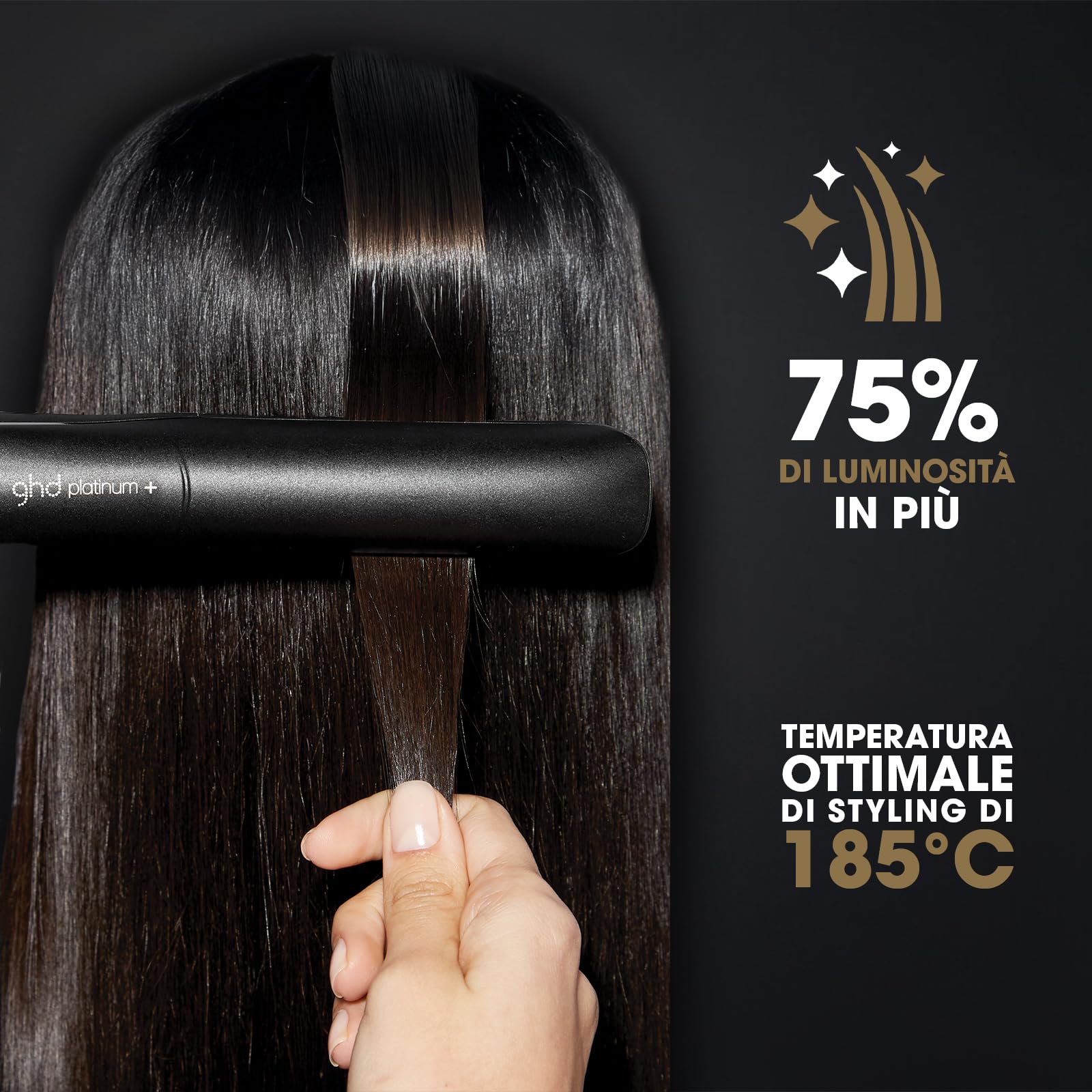 ghd Platinum+, Piastra Capelli Professionale Smart, Styler Intelligente con Predictive Technology, Lucentezza Durevole, Protezione Colore, Adatta a Tutti i Tipi di Capelli, 26 mm