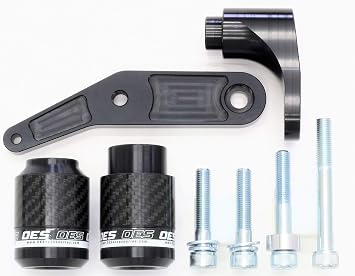 OES Accessories Brand Carbon Frame Sliders Compatible with Yamaha YZFR6 R6 2017-2020 White