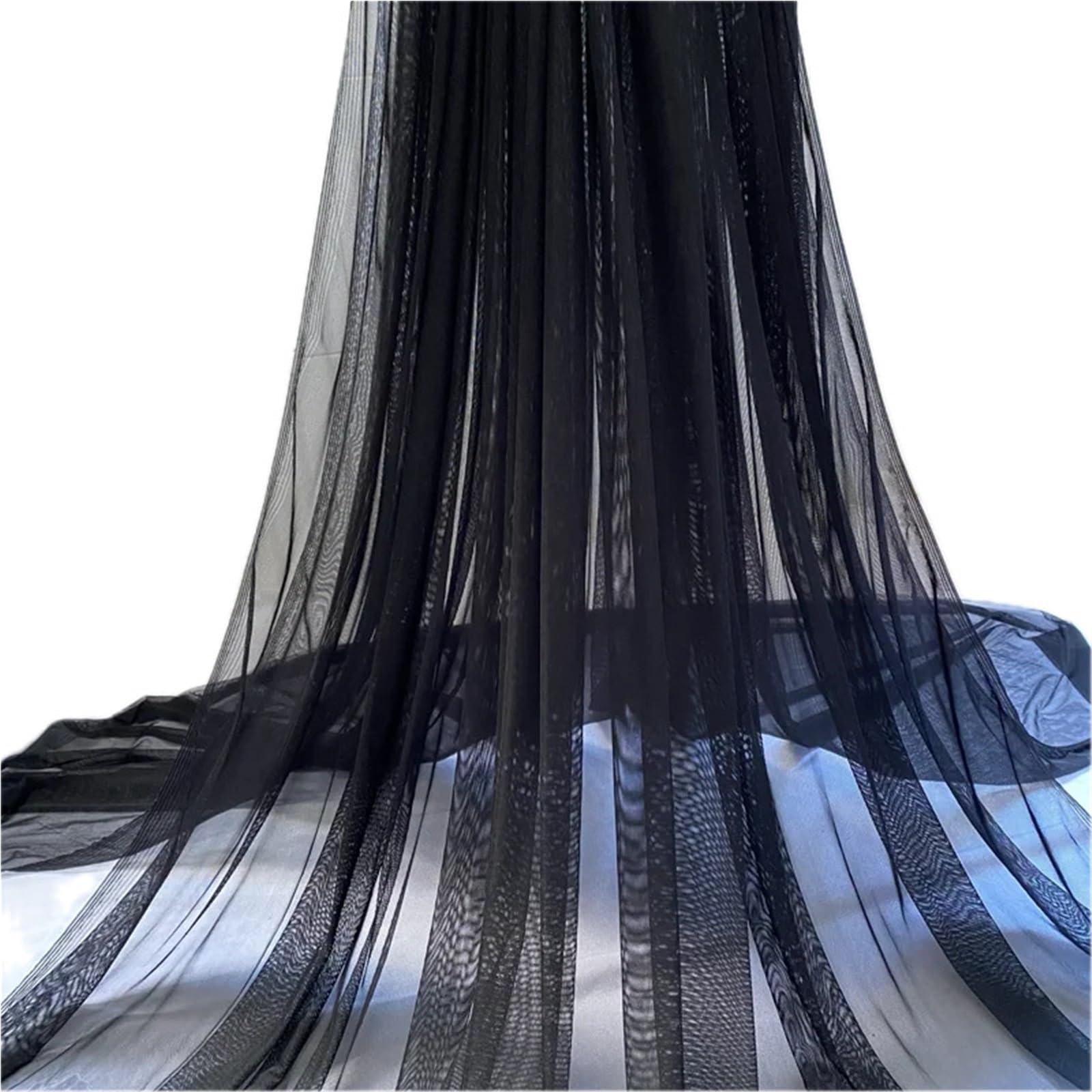 Tejido de Malla elástica, Tejido Transparente de Elastano, Suave y cómodo, Adecuado for Ropa de Yoga y Ropa Interior. para Costura(160cmx2yard)