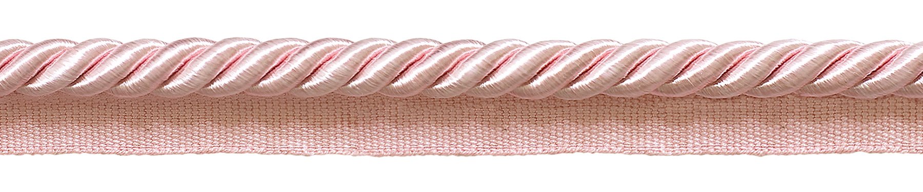 Cordon passepoil rose 10mm avec lèvre de couture pour loisirs créatifs paquet de 30 mètres