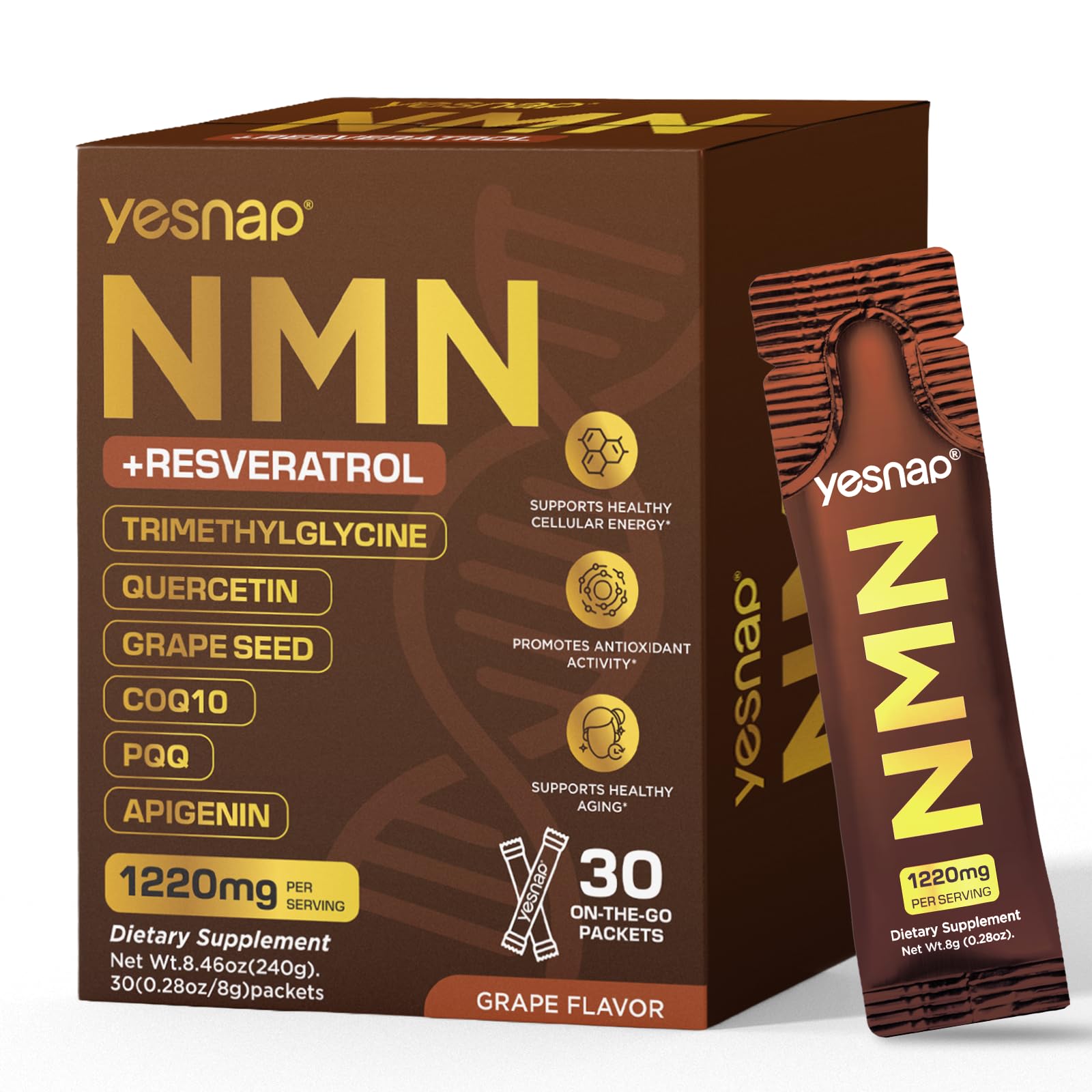 Amazon.com: Yesnap NMN Liquid Supplement NAD+ 7-in-1 Support with