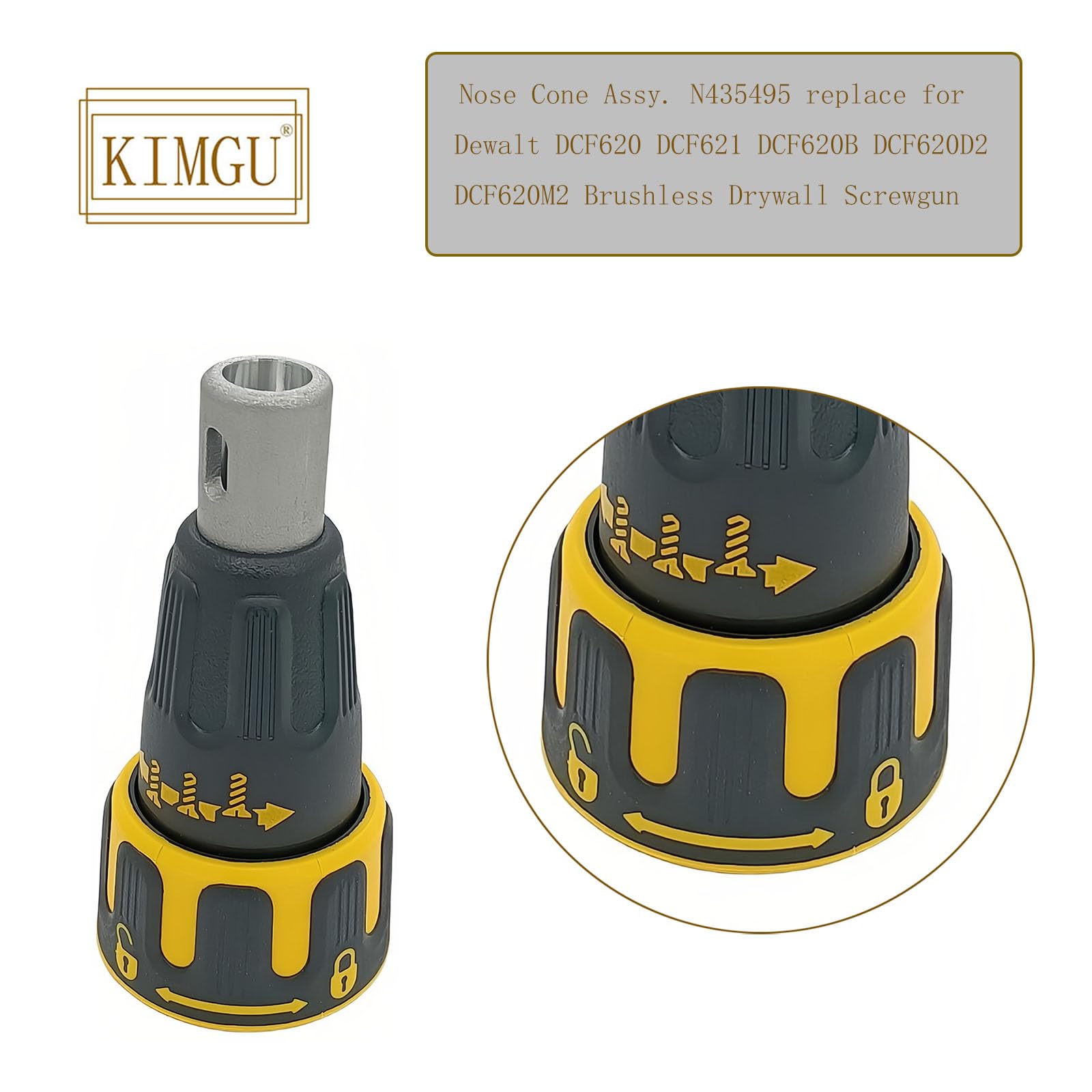 Amazon.com: N435495 Nose Cone Assy Replace for Dewalt DCF620