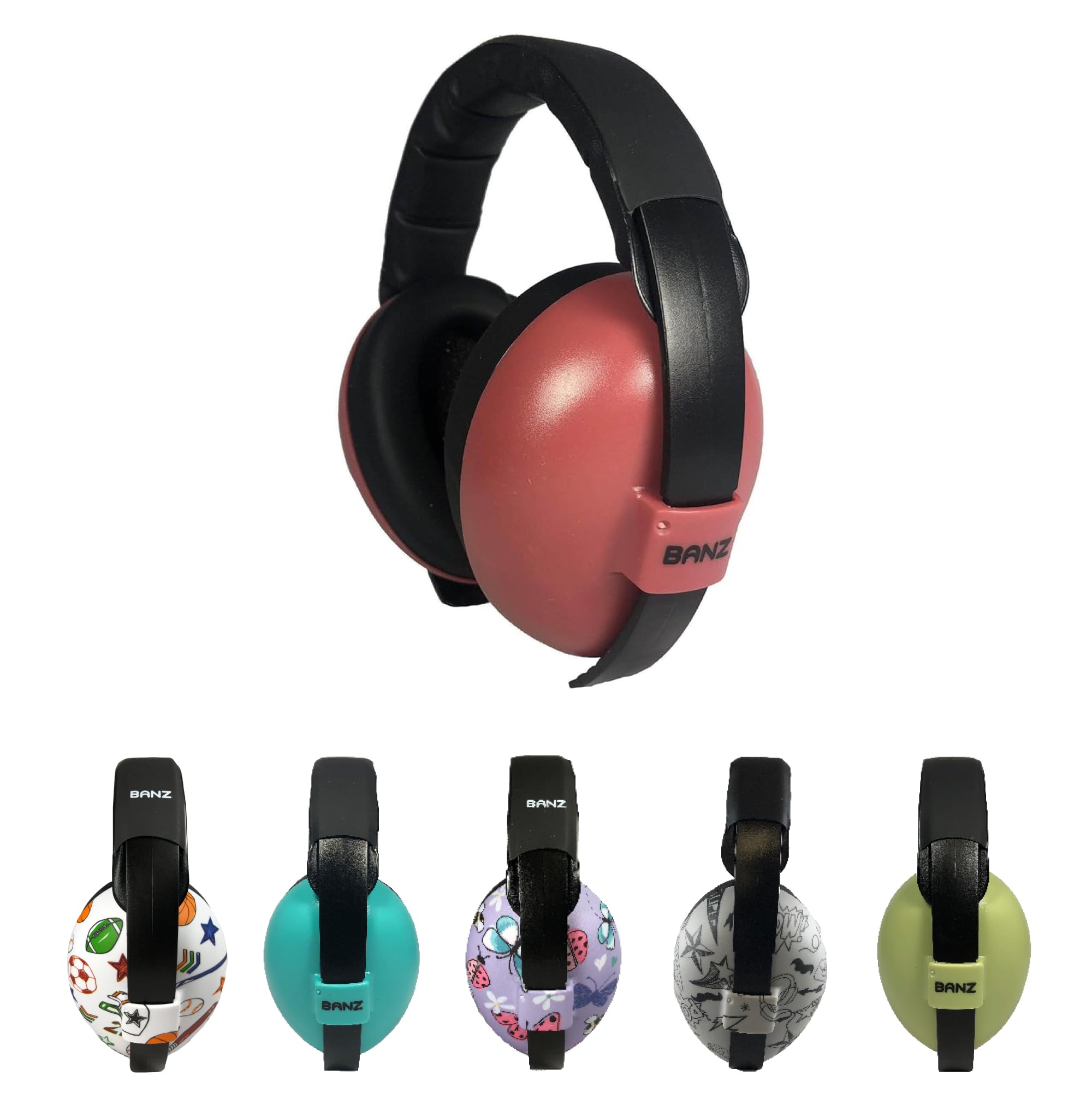 Banz Baby Ear Defenders, NRR 24.3dB Noise Cancelling Baby Headphones for 0-36 Months - Image 2