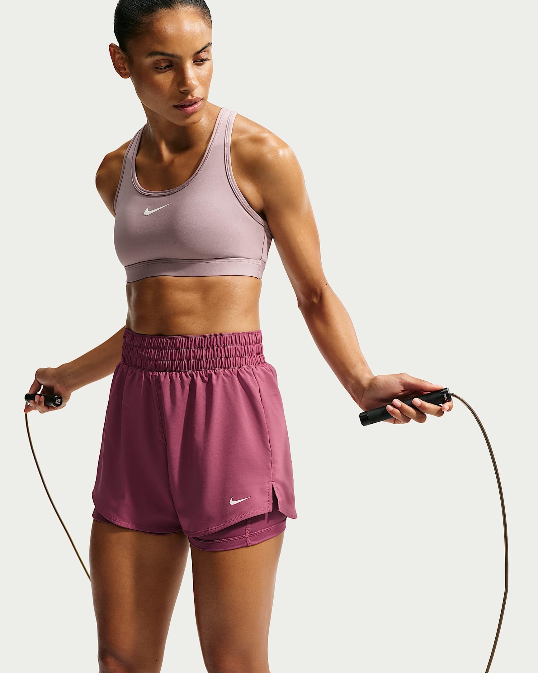 Nike Damen Shorts One Dri-fit High-Rise 3in 2n1