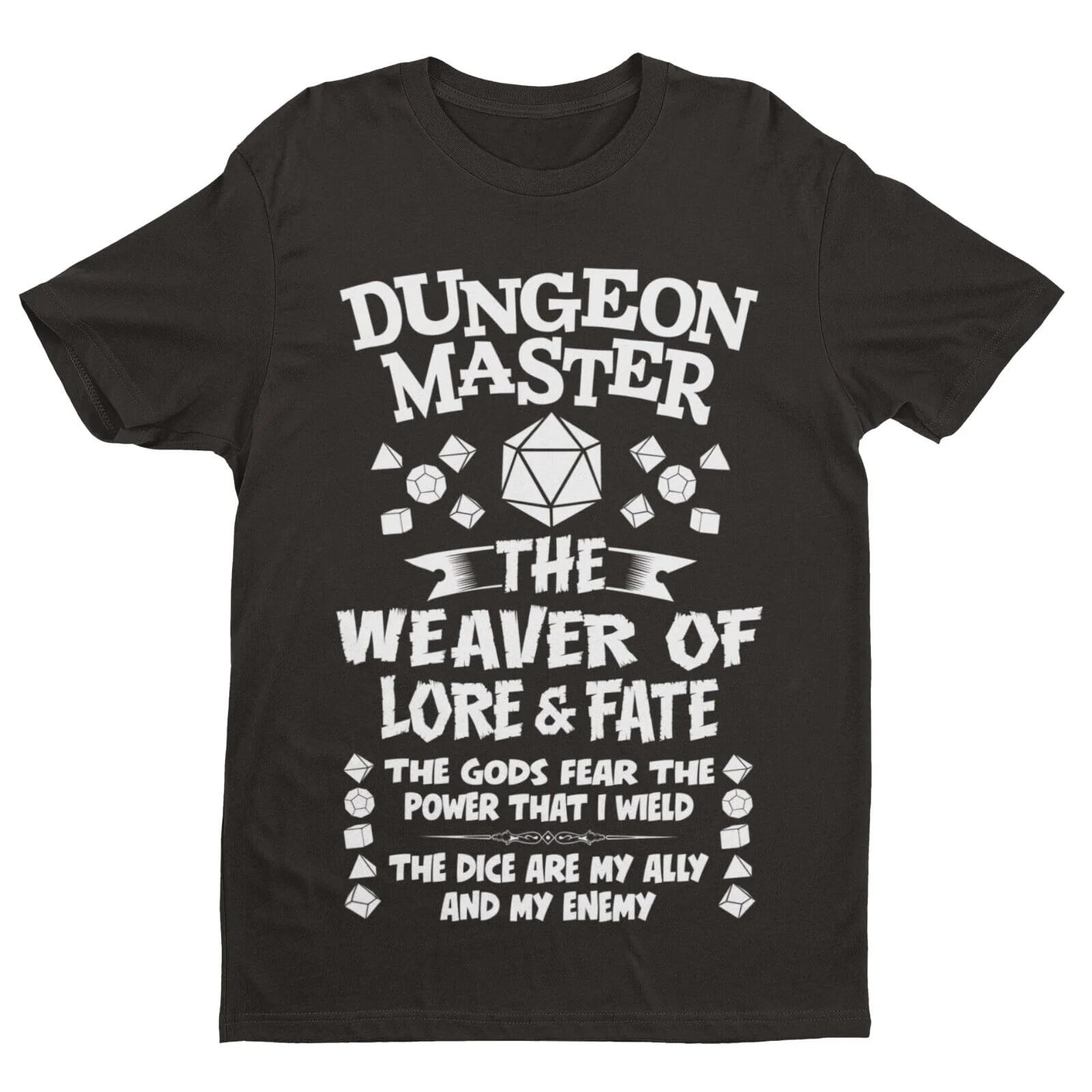 Galaxy Tees Mens Funny Dungeon Master T Shirt Short Sleeved