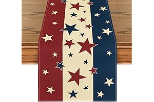 Artoid Mode Stars Stripes 4th of July Table Runner: Patriotic Party Perfection