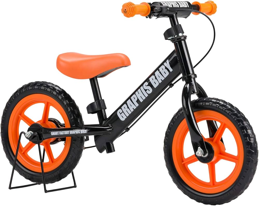 GRAPHIS 子供用自転車 24インチブラック/オレンジ