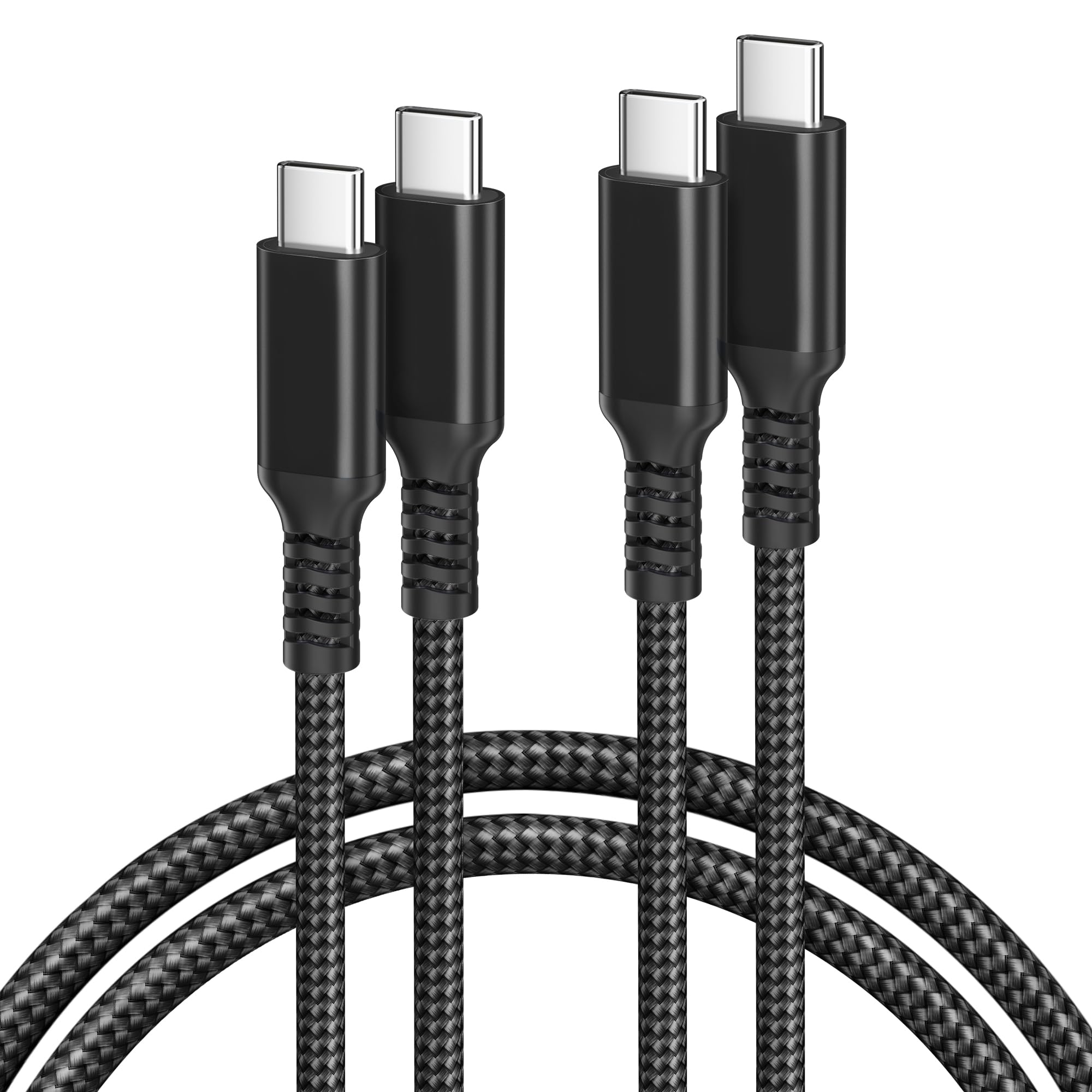 Basesailor USB C to Type C 100W Cable 15ft/2Pack,Power Delivery Fast Charging PD Charger Cord for MacBook,iPad Pro 10 10th Air 4th 5 5th Mini 6 6th