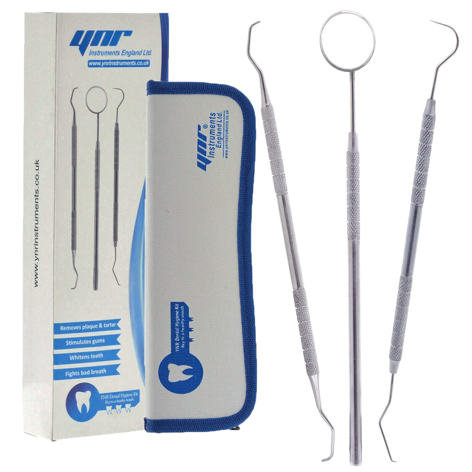 Oral Dental Care Kit for Teeth Cleaning Whitening Calculus Tartar Tools Mirror for Personal & Pets use
